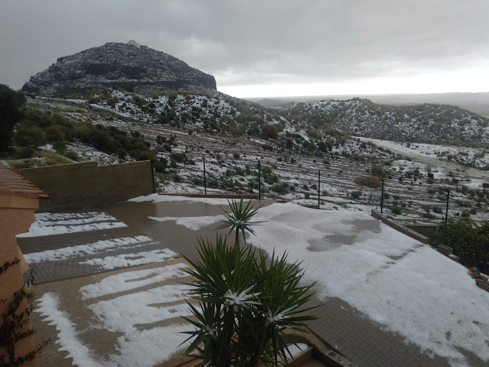 Cabezo María de Antas granizado.