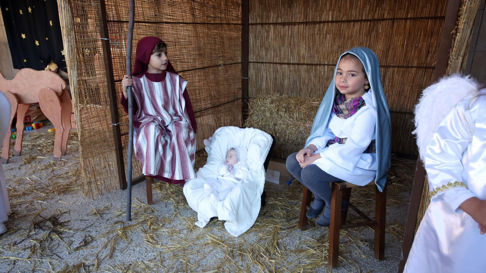 Belén viviente en el Colegio San José Fundación Xafer de Jerez