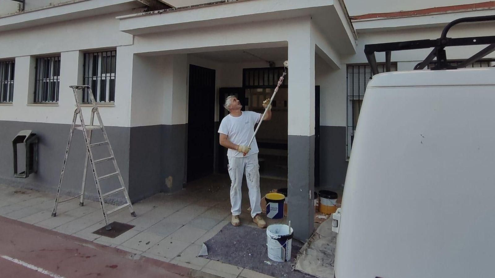 Trabajos de pintura.