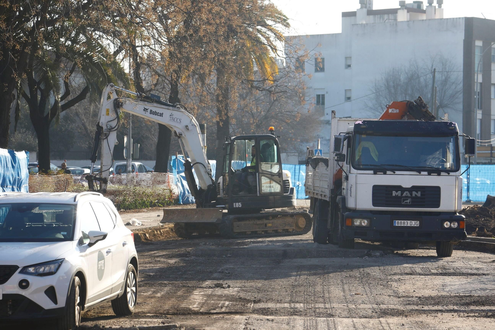 Las obras de la carretera de Trassierra de Córdoba avanzan a buen ritmo Las obras de la carretera de Trassierra de Córdoba avanzan a buen ritmo