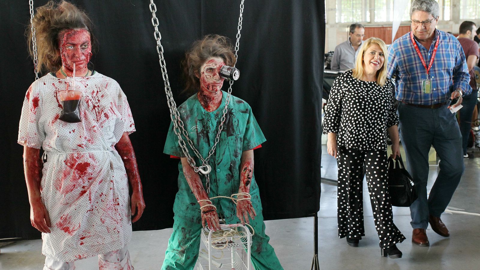 Mamen Sánchez, en su visita ayer a Ifeca.