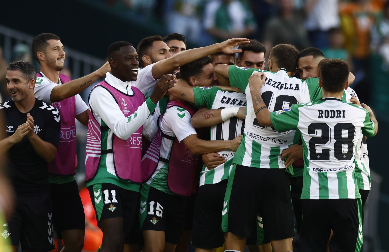 Las imágenes del Betis-Roma