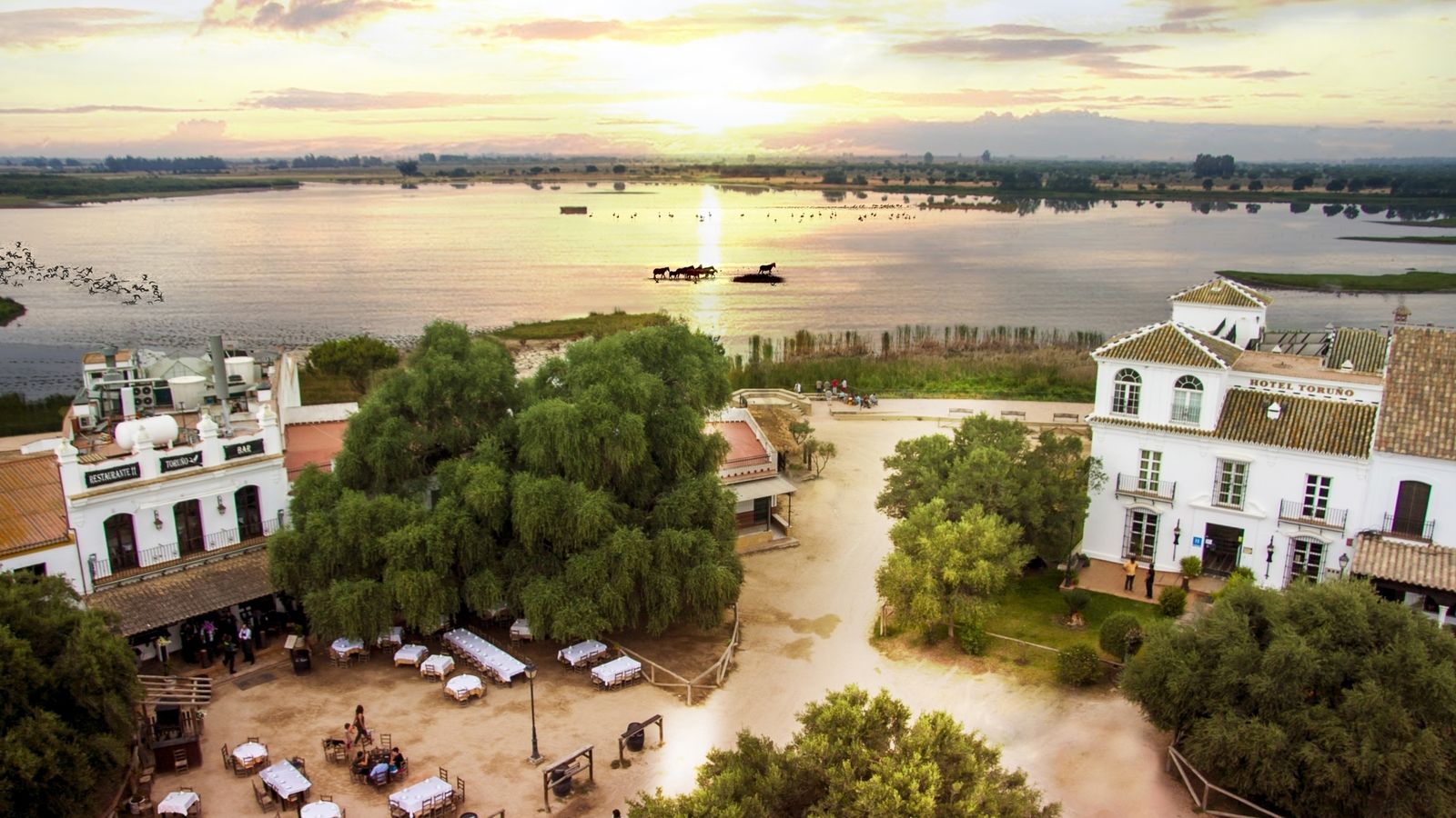 La 'Madre de las marismas', junto a la aldea del Rocío y la plaza del Acebuchal.
