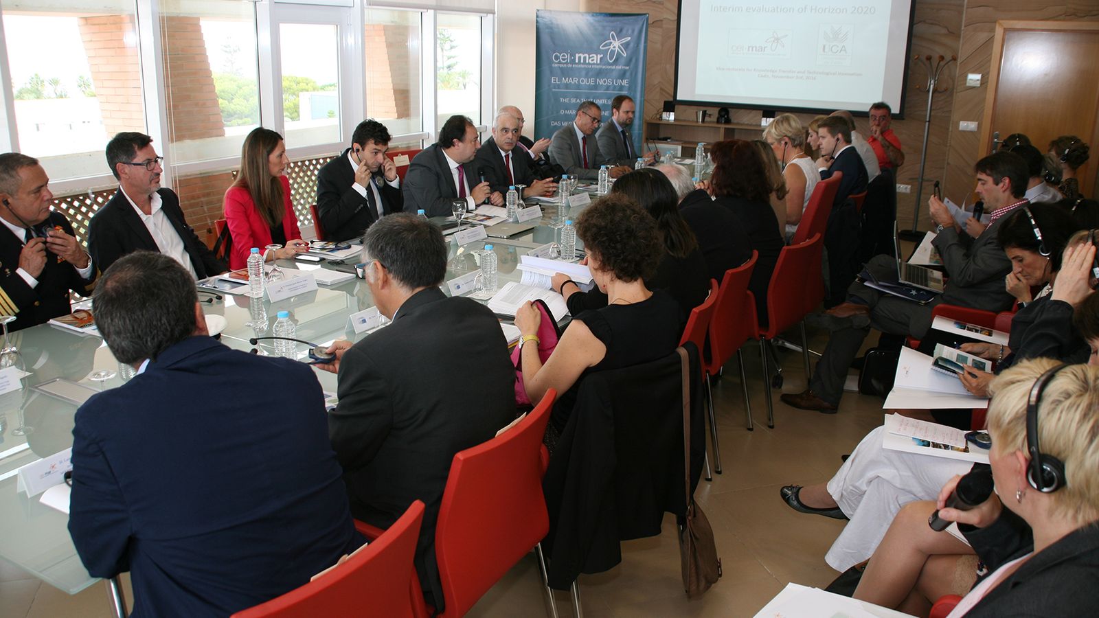 Reunión delegación de comisión europea con CEI·Mar y UCA en Cádiz.