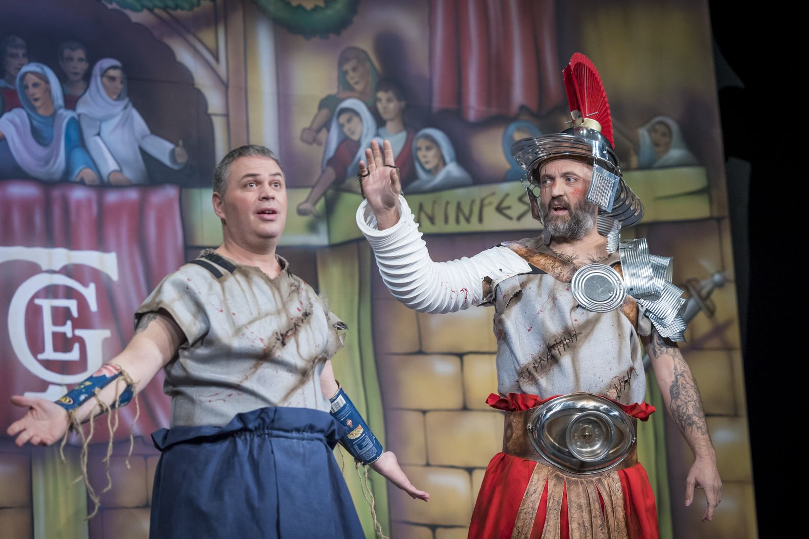 Cuarteto 'Escuela Taller de Gladiadores El Pópulo'.