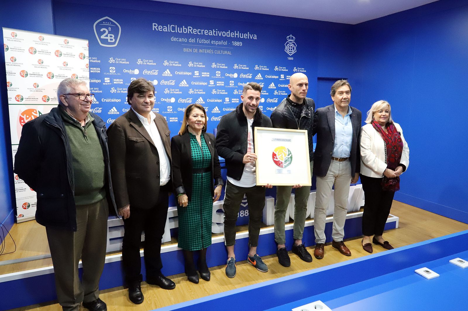 Imágenes del nombramiento del Recreativo de Huelva como embajador de Feafes
