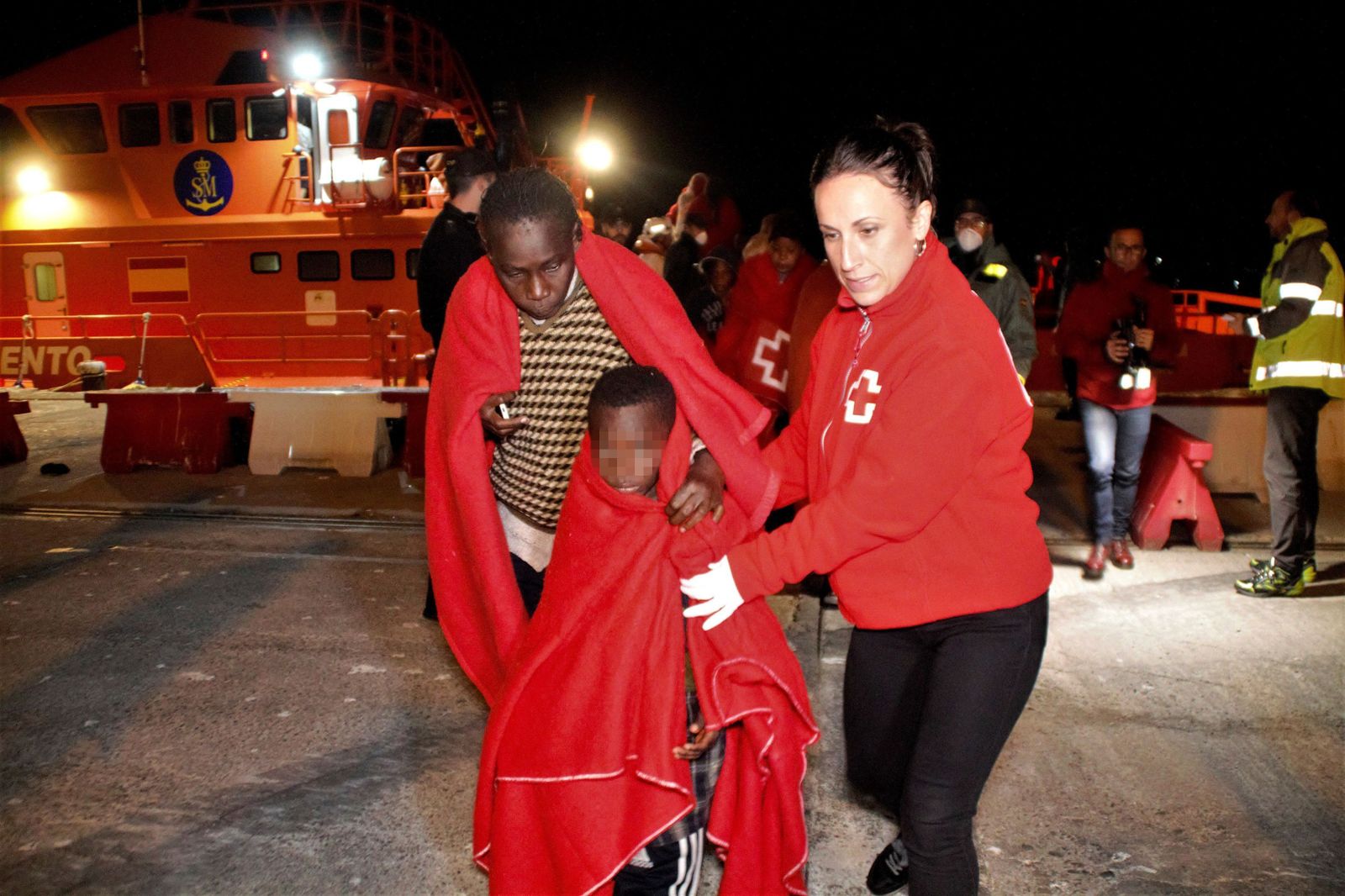 Llegada a Motril de una patera el pasado 7 de diciembre.