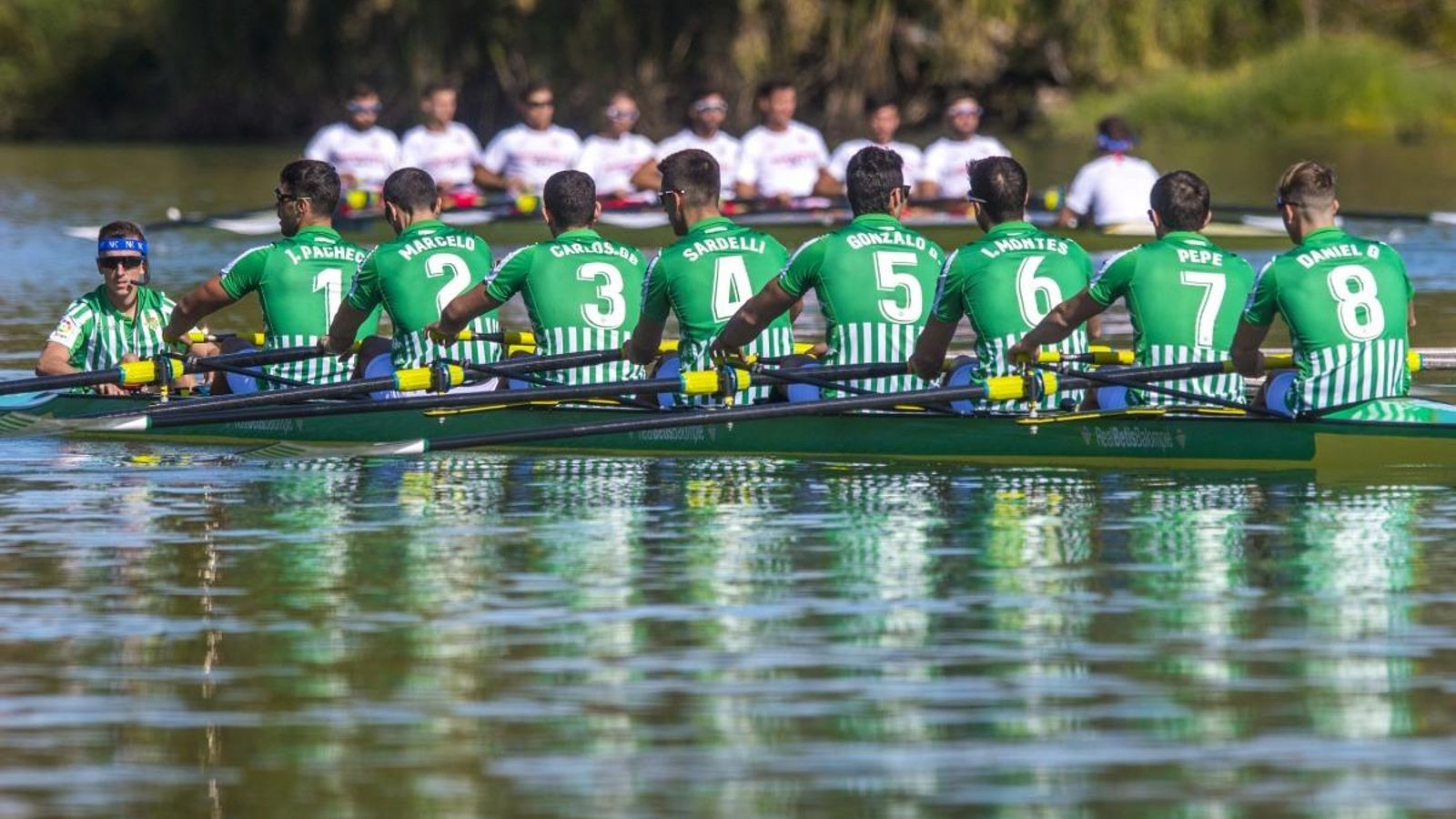 El ocho bético, en acción el pasado año.