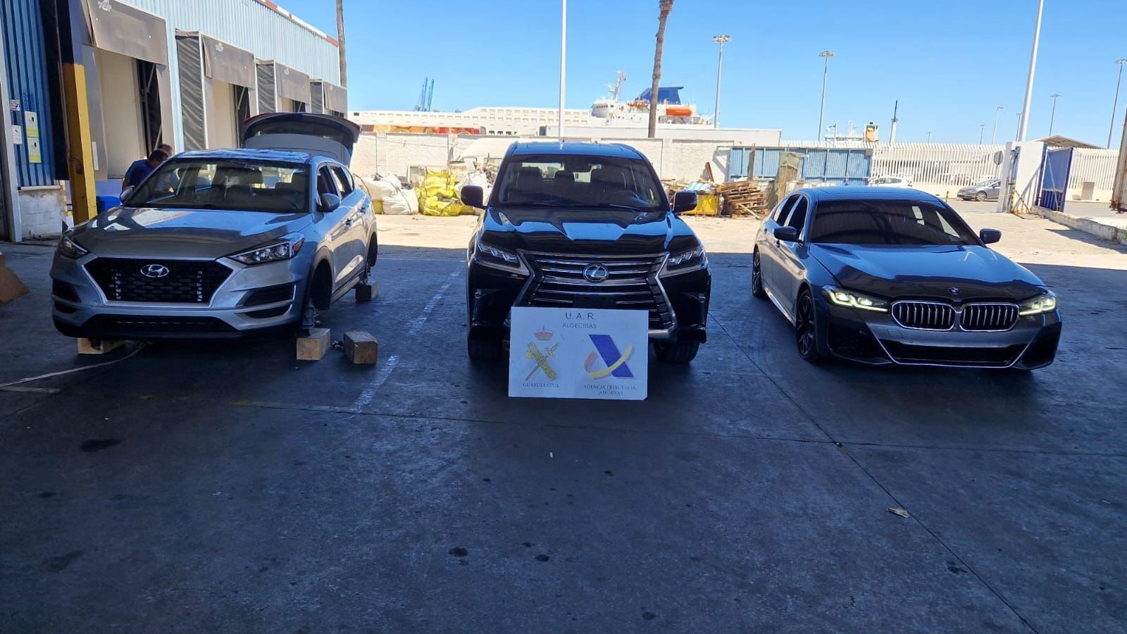 Vehículos encontrados en el Puerto por la Guardia Civil