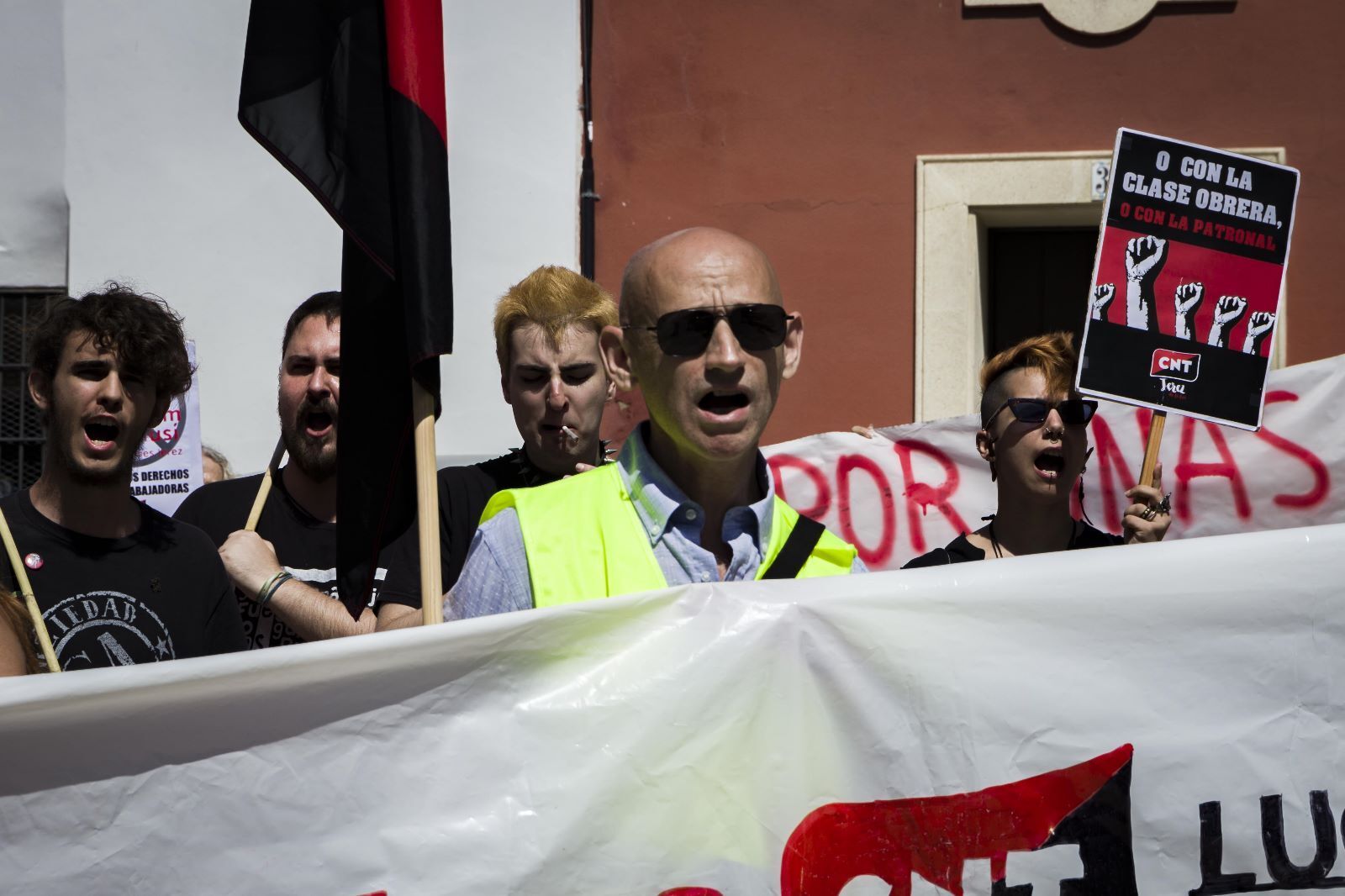 Manifestación del Primero de Mayo en Jerez bajo el lema 'Sobran los motivos'