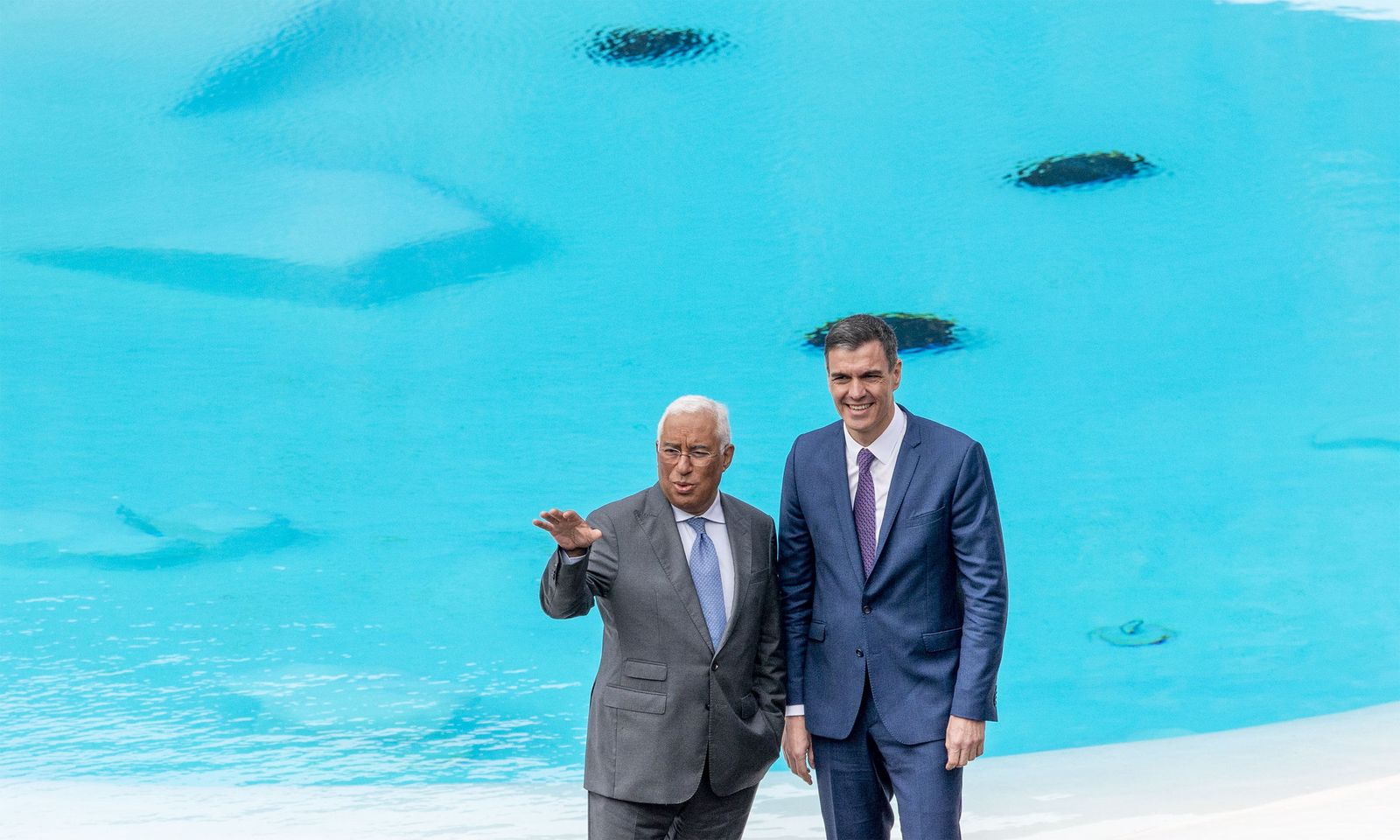 El primer ministro portugués, António Costa, y el presidente del Gobierno, Pedro Sánchez.