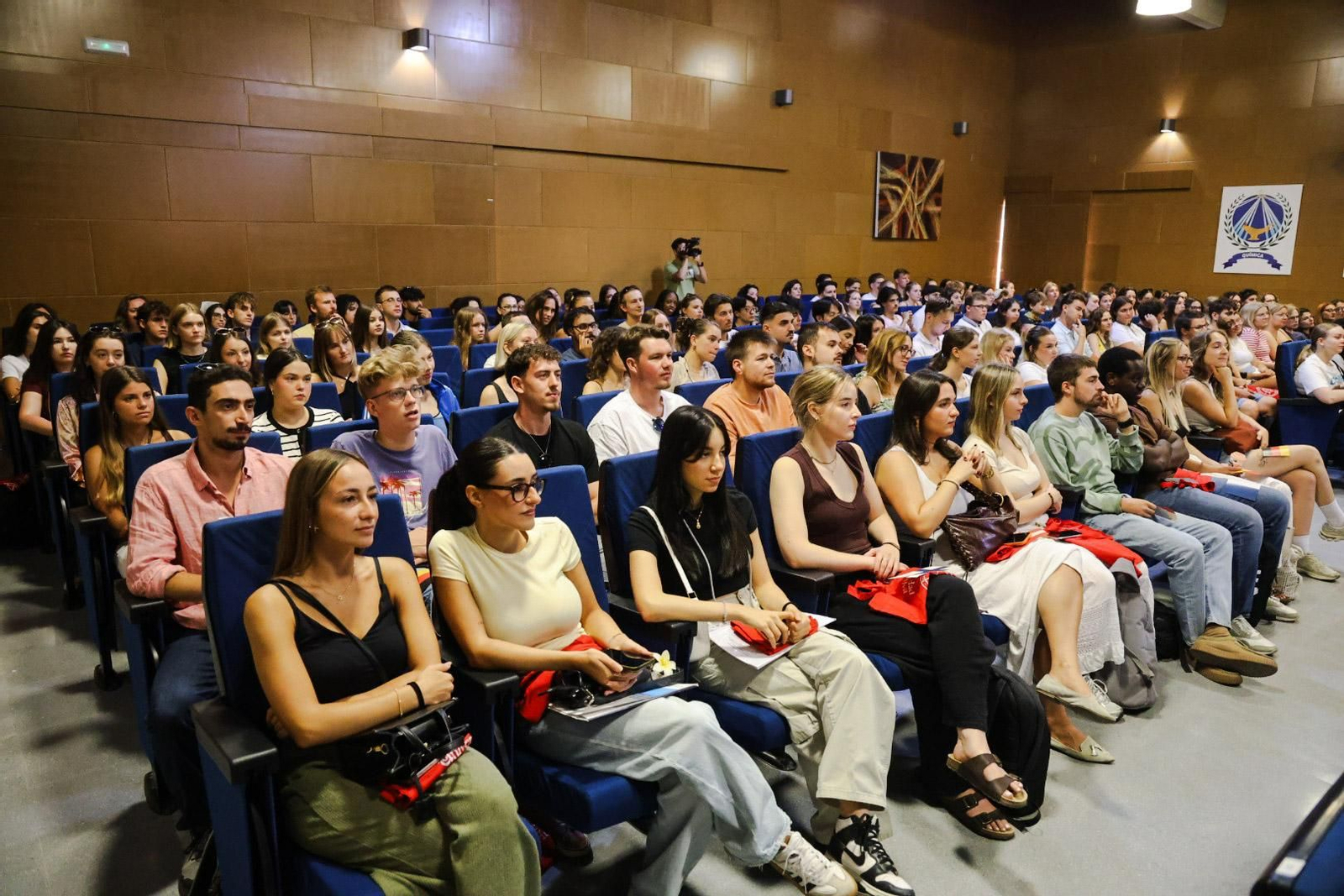 Imágenes de la recepción a los nuevos estudiantes Erasmus en la Universidad de Huelva