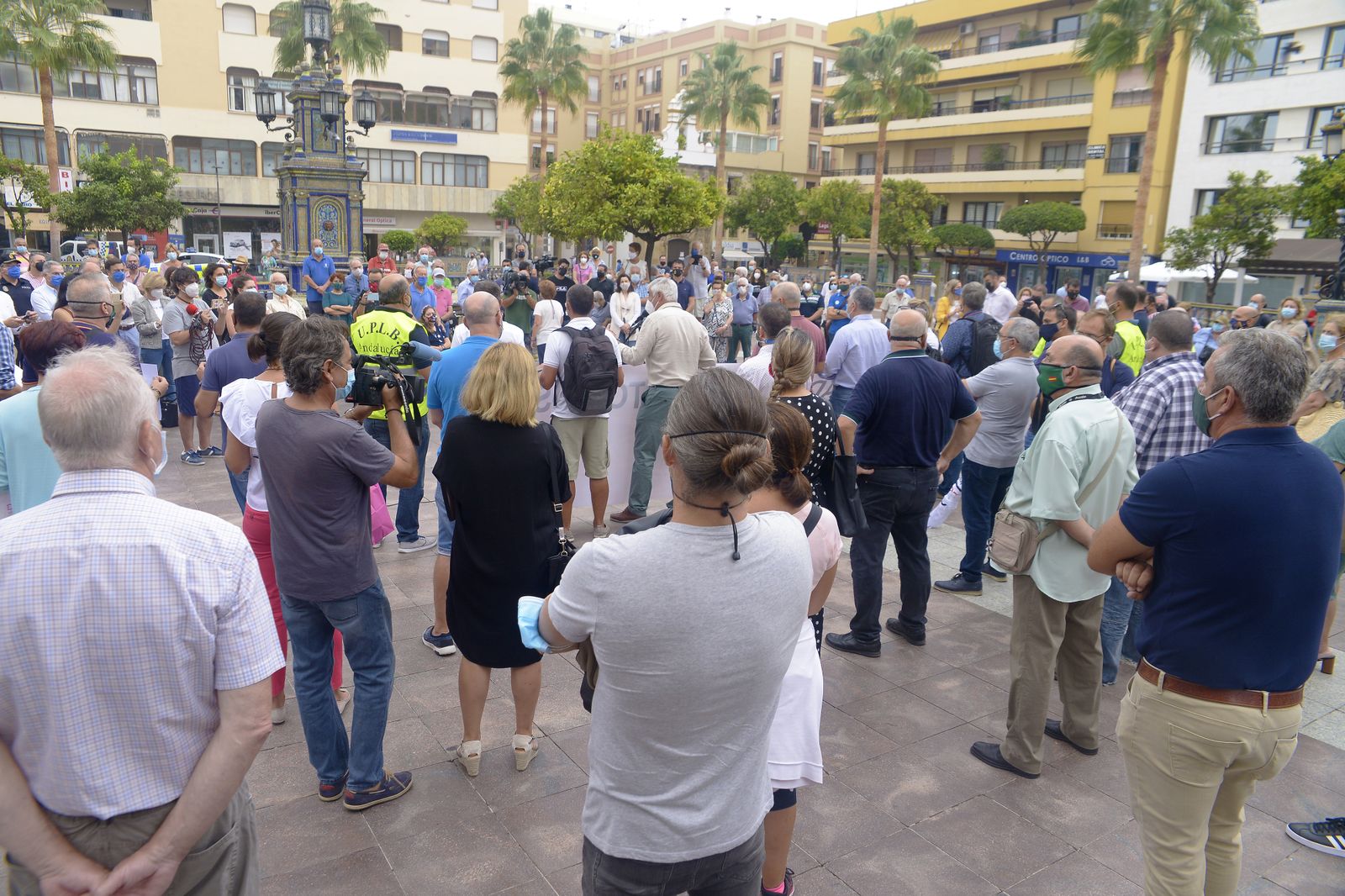 Fotos de la concentración contra el narcotráfico en Algeciras.