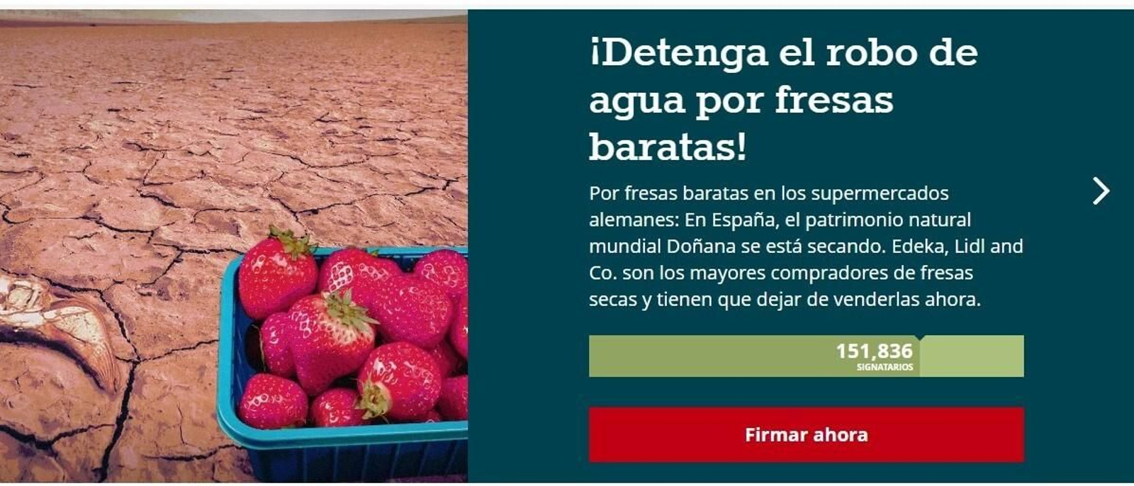 Imagen de la campaña emprendida por la asociación de consumidores Campact.