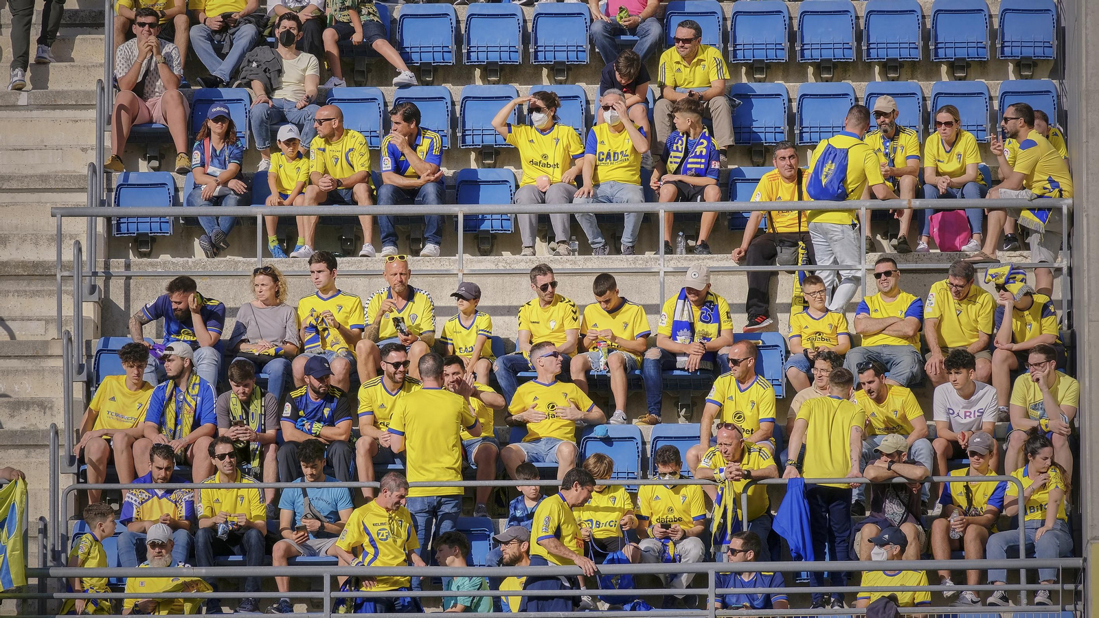 Ambiente  cadista durante el Cádiz CF - Real Madrid