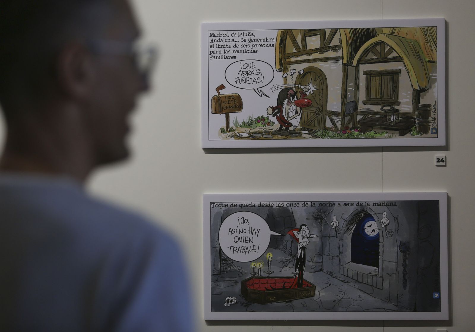 Exposición de viñetas de Miki y Duarte (fotos)