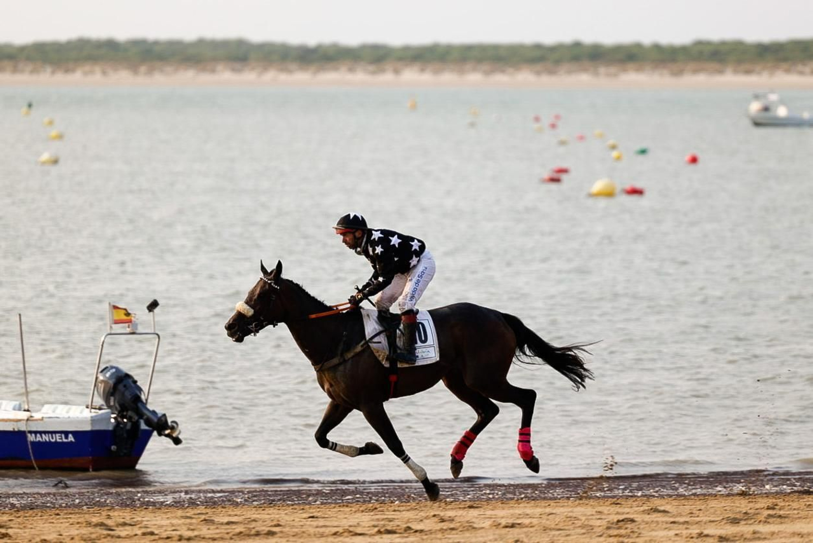 La yegua Millie You, con la monta de Lezama, durante el Gran Premio de Andalucía.