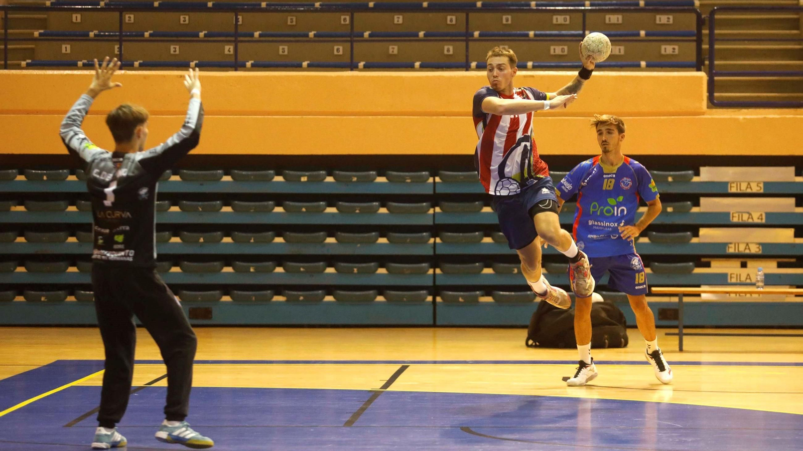 Un lance del BM Ciudad de Algeciras-Montequinto del pasado miércoles