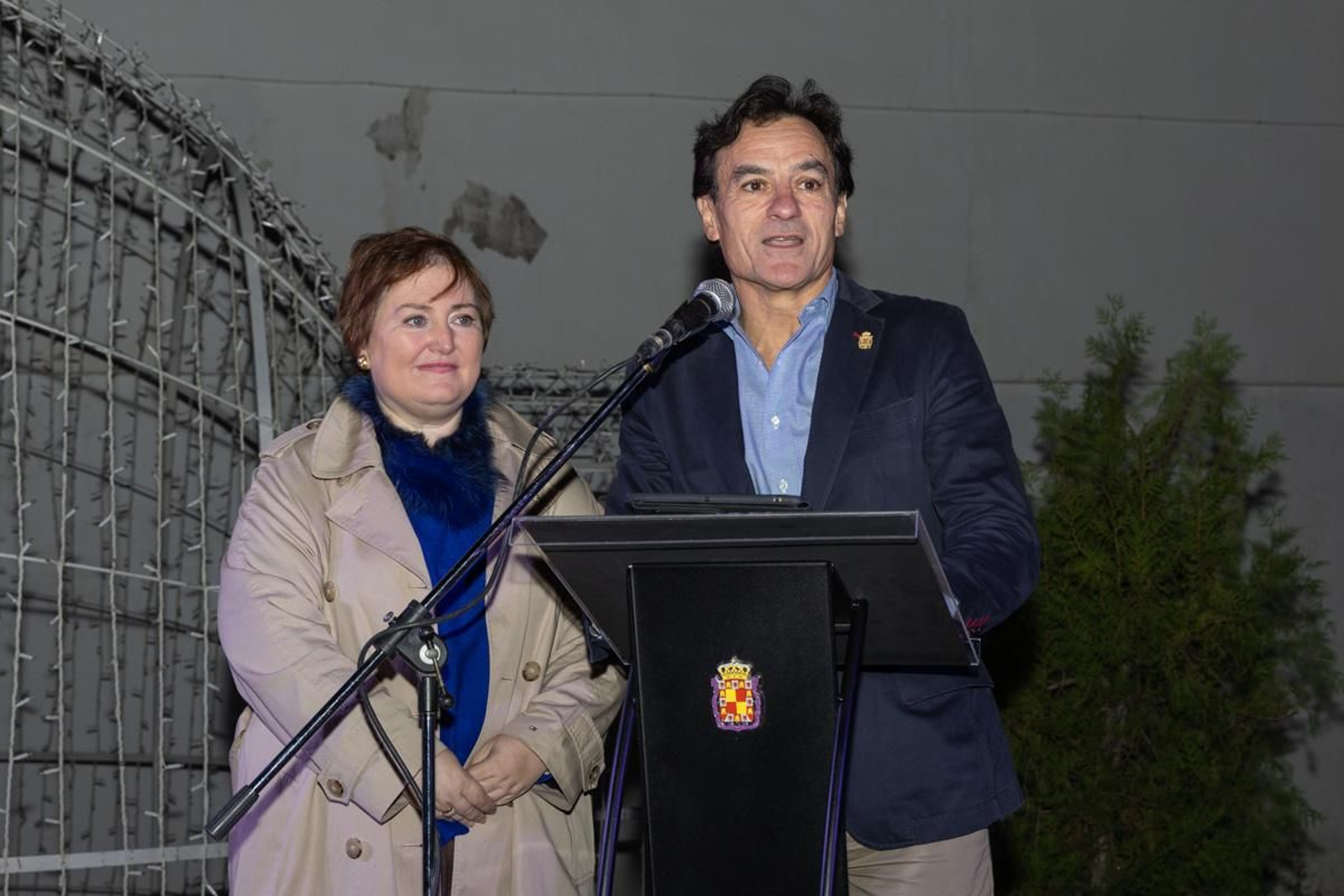 Inauguración del espectáculo de luz y sonido de la UPM