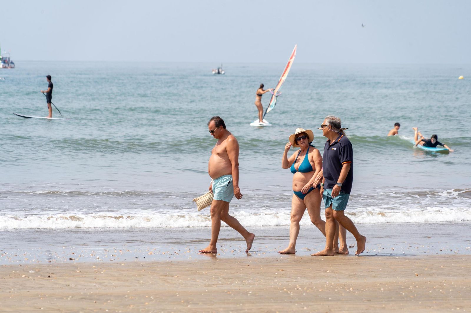 El ambiente de las playas de Huelva el domingo 24 de agosto