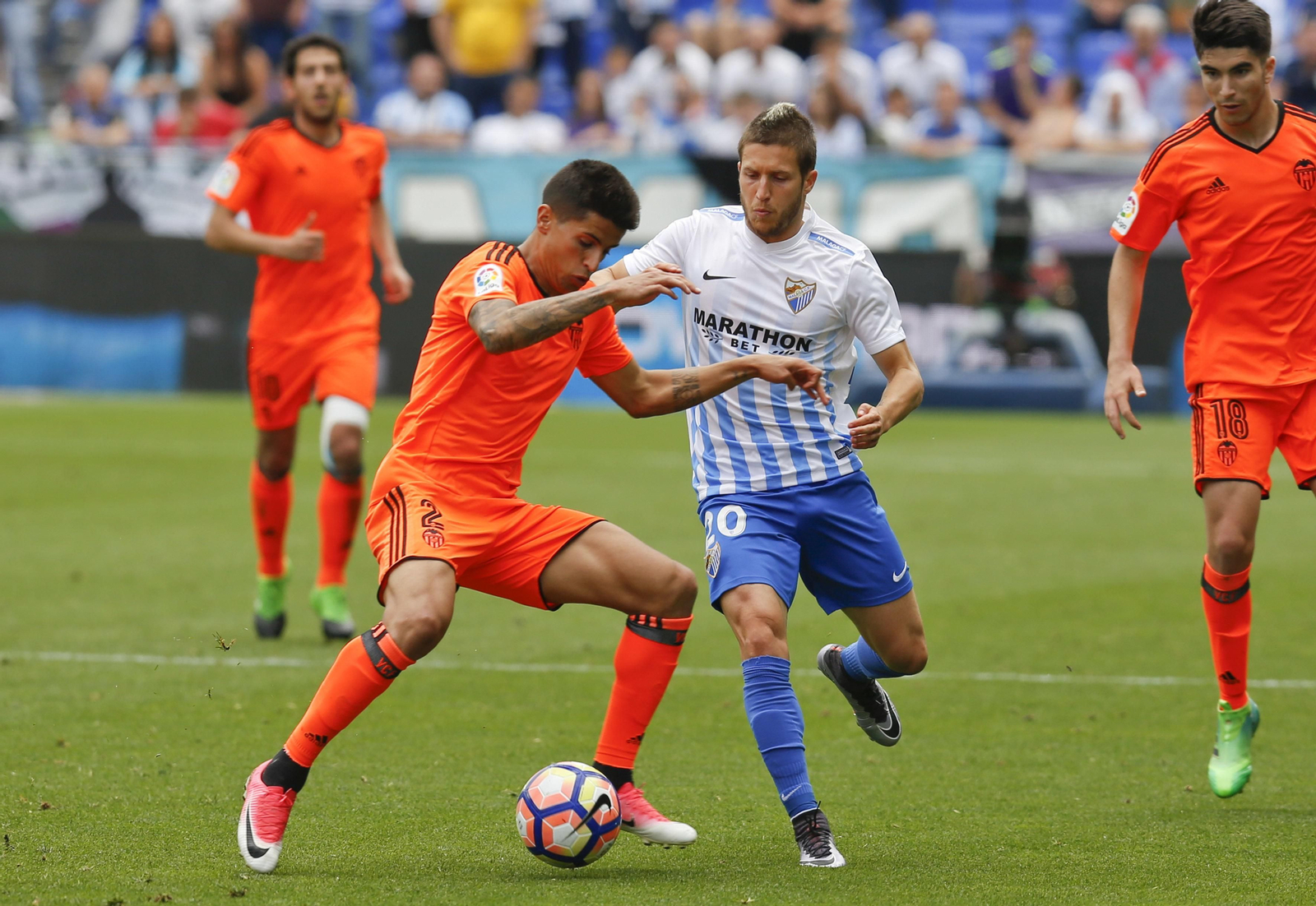 Las imágenes del Málaga-Valencia