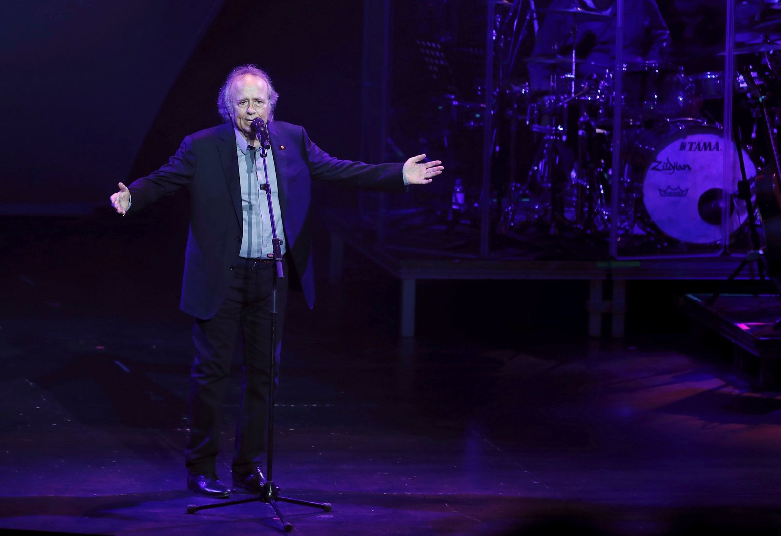 Serrat en uno de sus últimos conciertos.