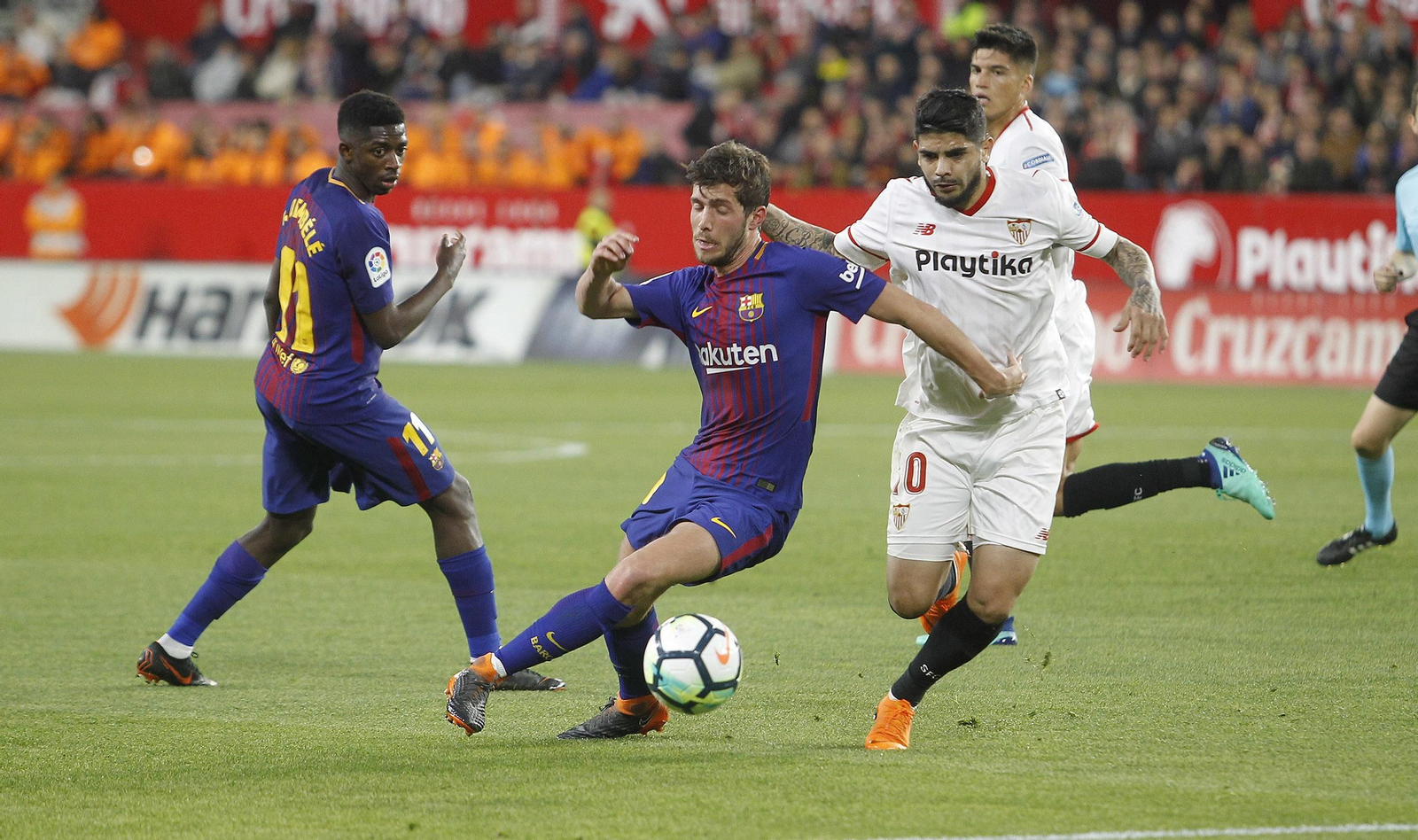 El Sevilla FC-Barcelona, en imágenes