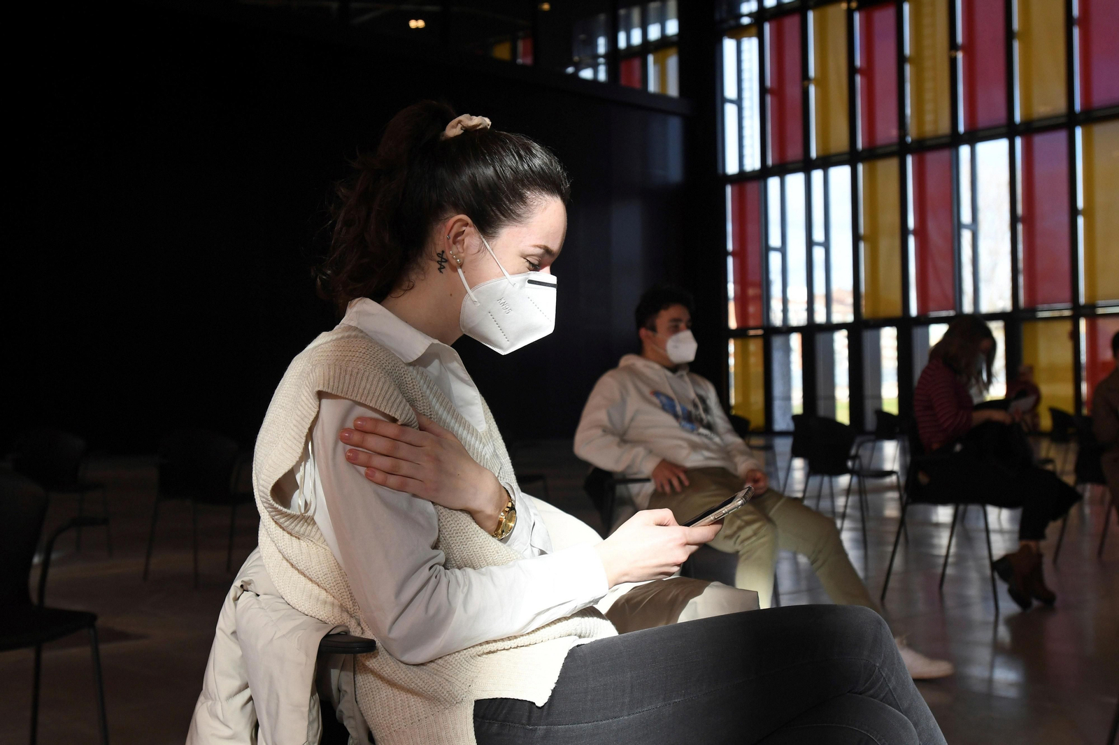 Vacunación contra el coronavirus en León.