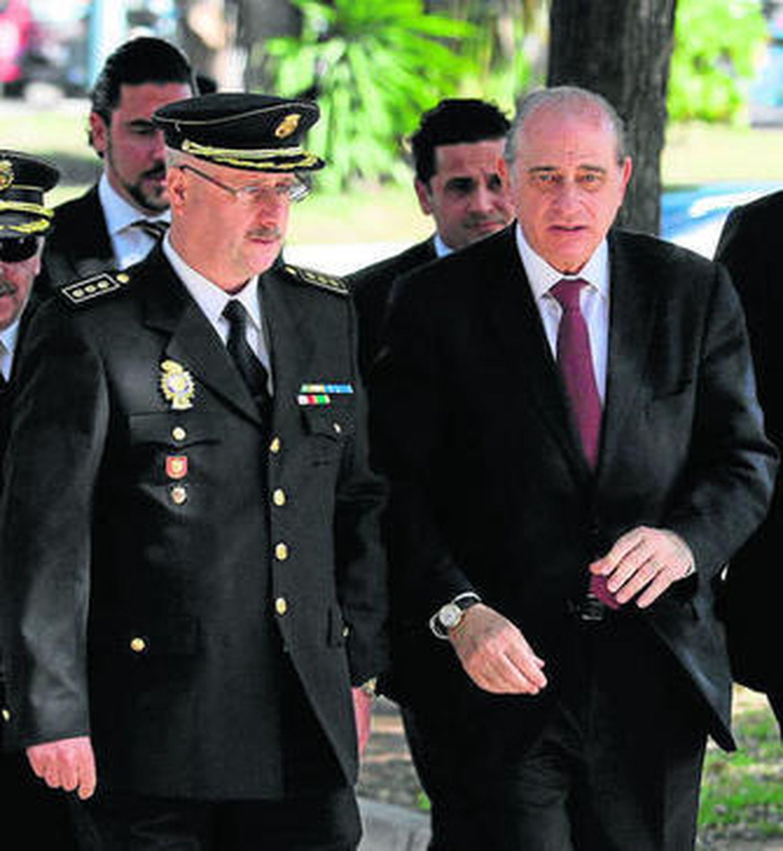 Arrebola, junto al ministro del Interior, Jorge Fernández.