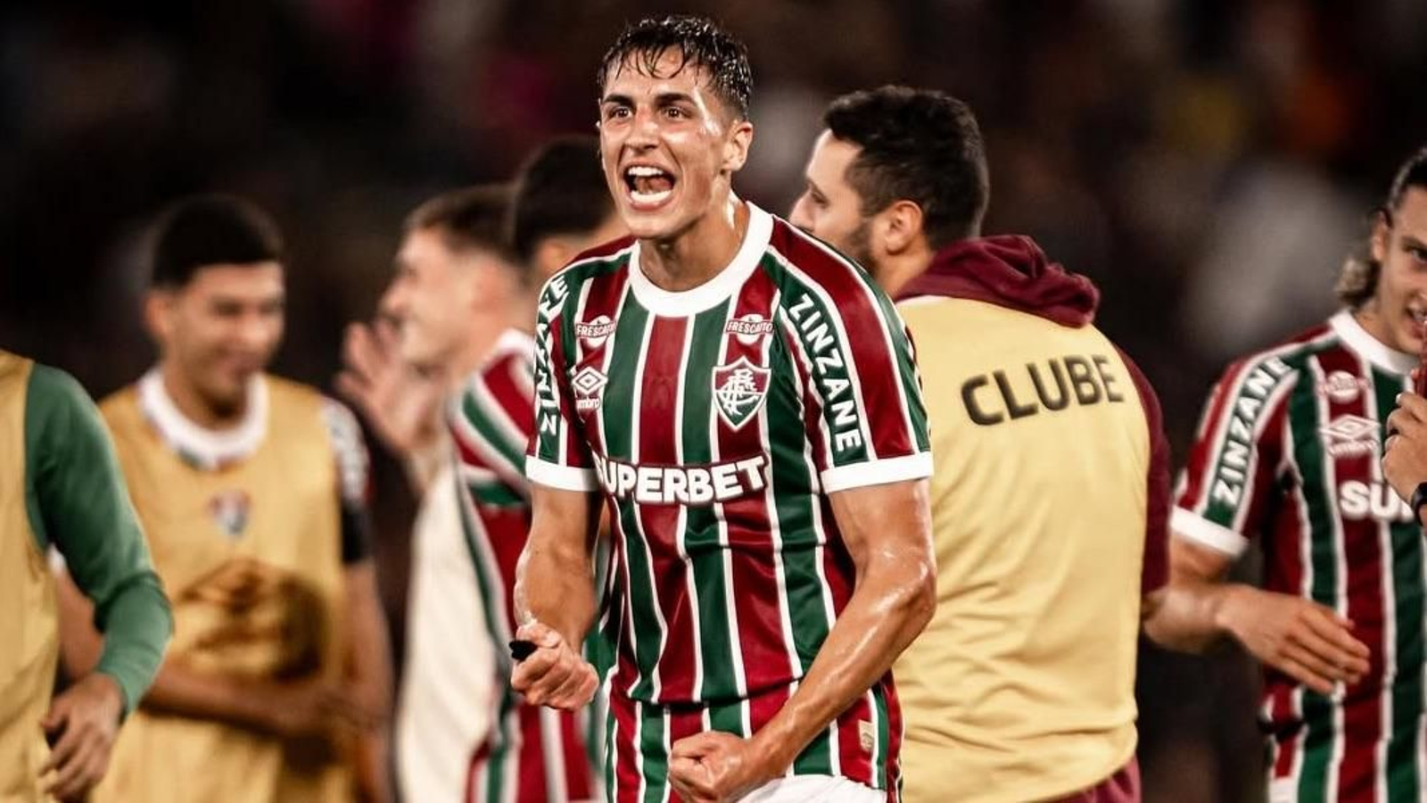 Facundo Bernal celebra una victoria reciente con Fluminense