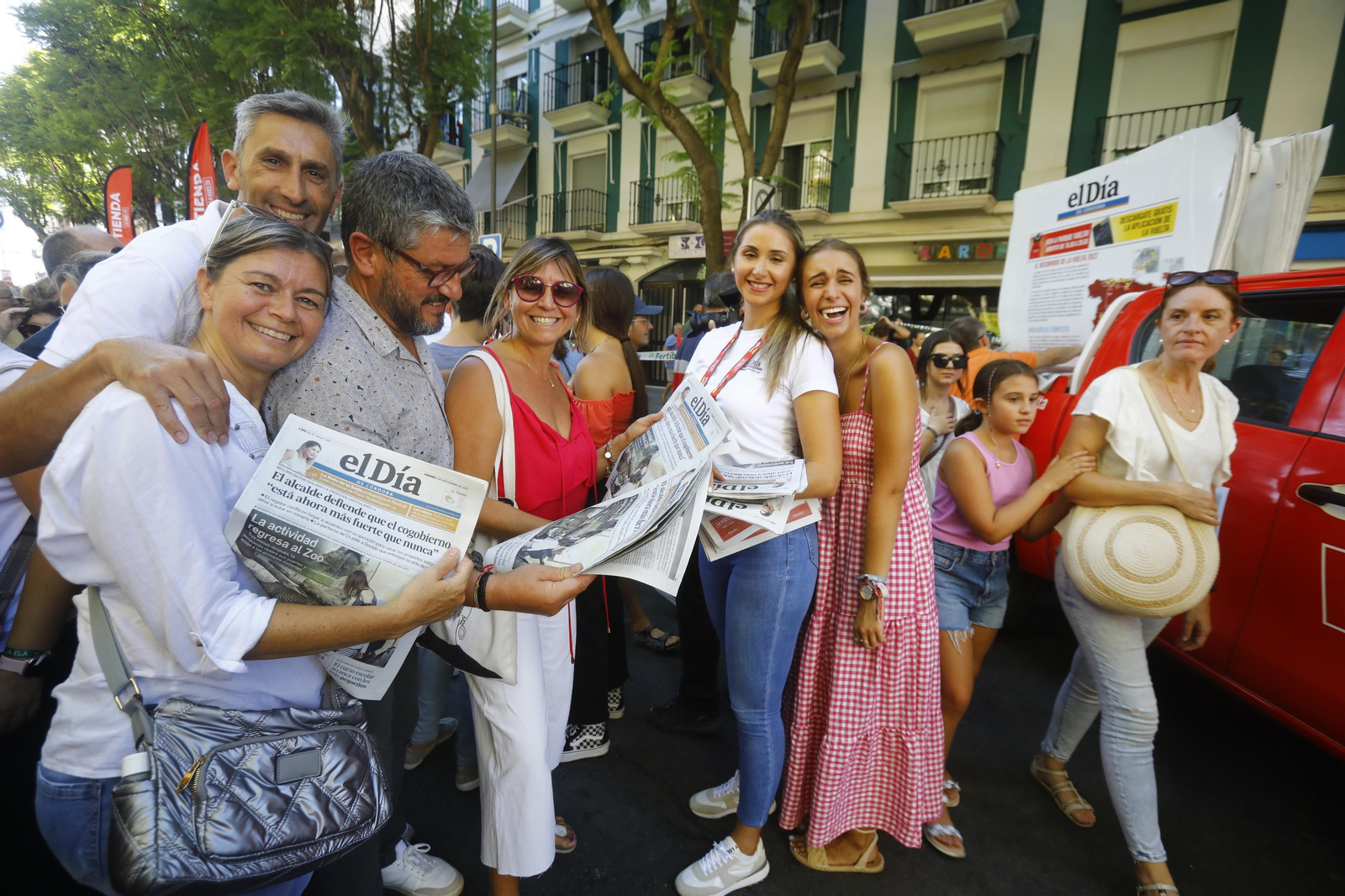 El ambiente en Montilla tras la llegada de La Vuelta, en imágenes