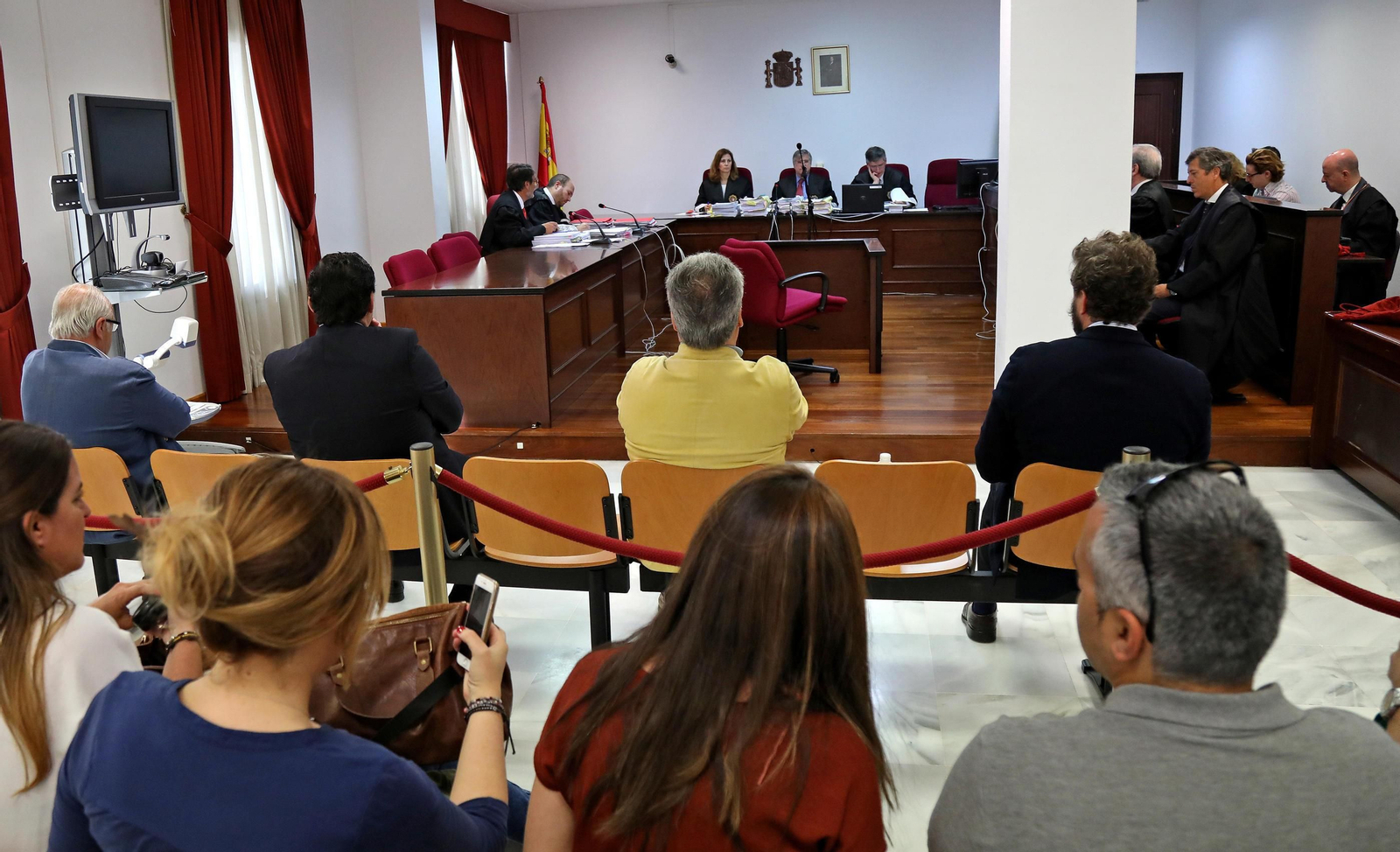 Un instante de la vista oral por el caso Huertos de ocio