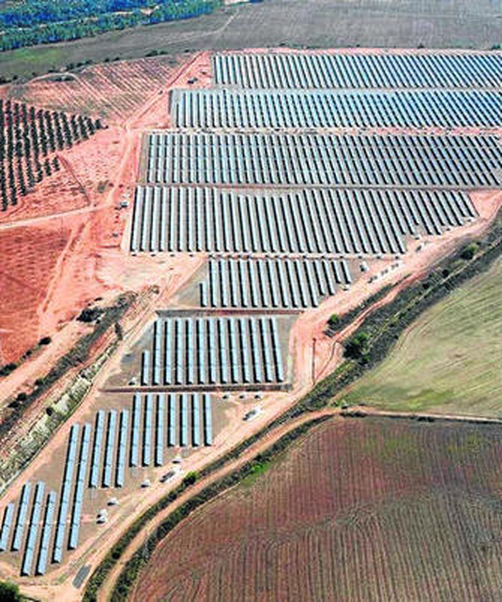 La planta solar de Montealto en el municipio de El Carpio.