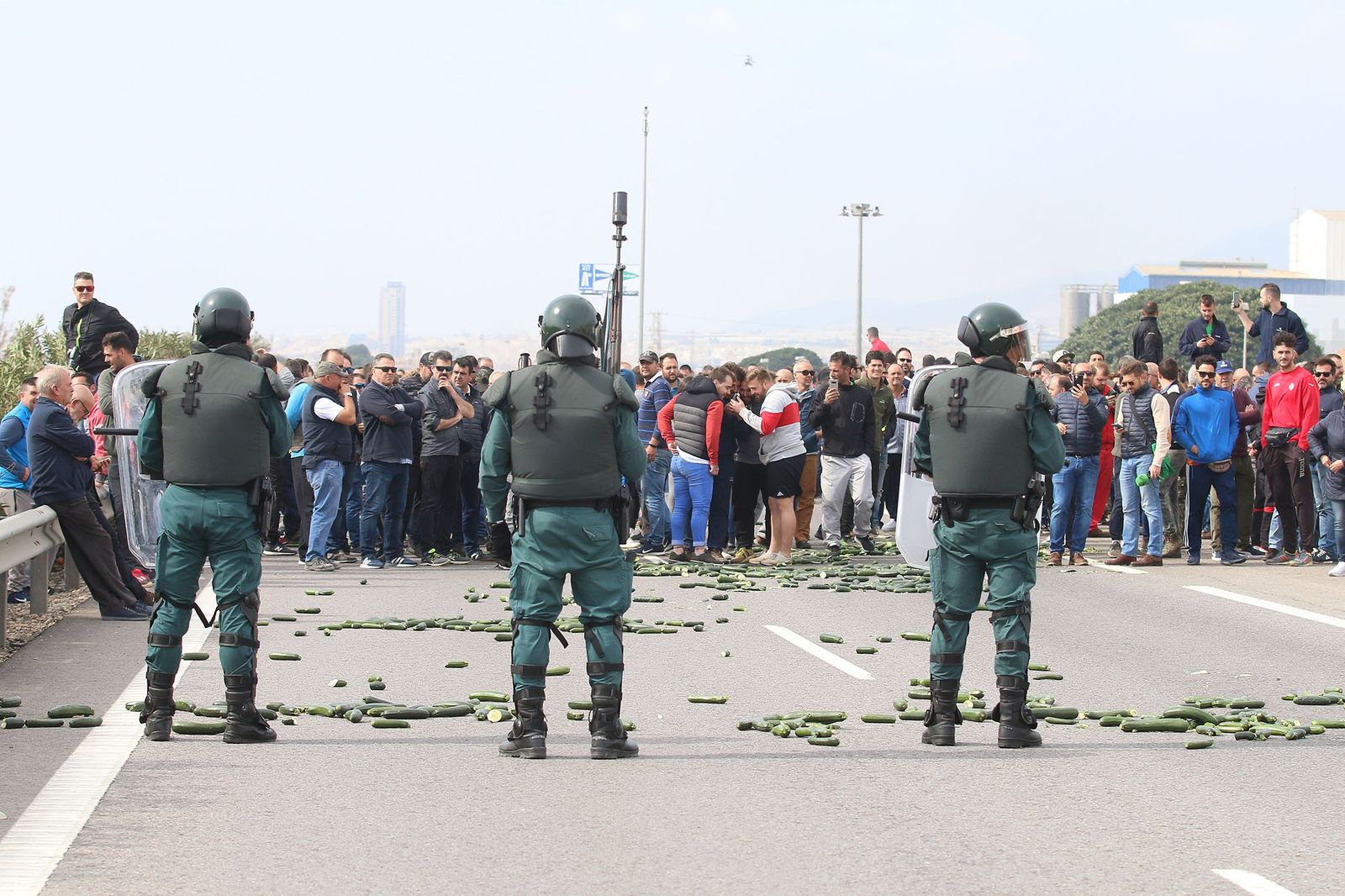 Las imágenes de la manifestación de agricultores