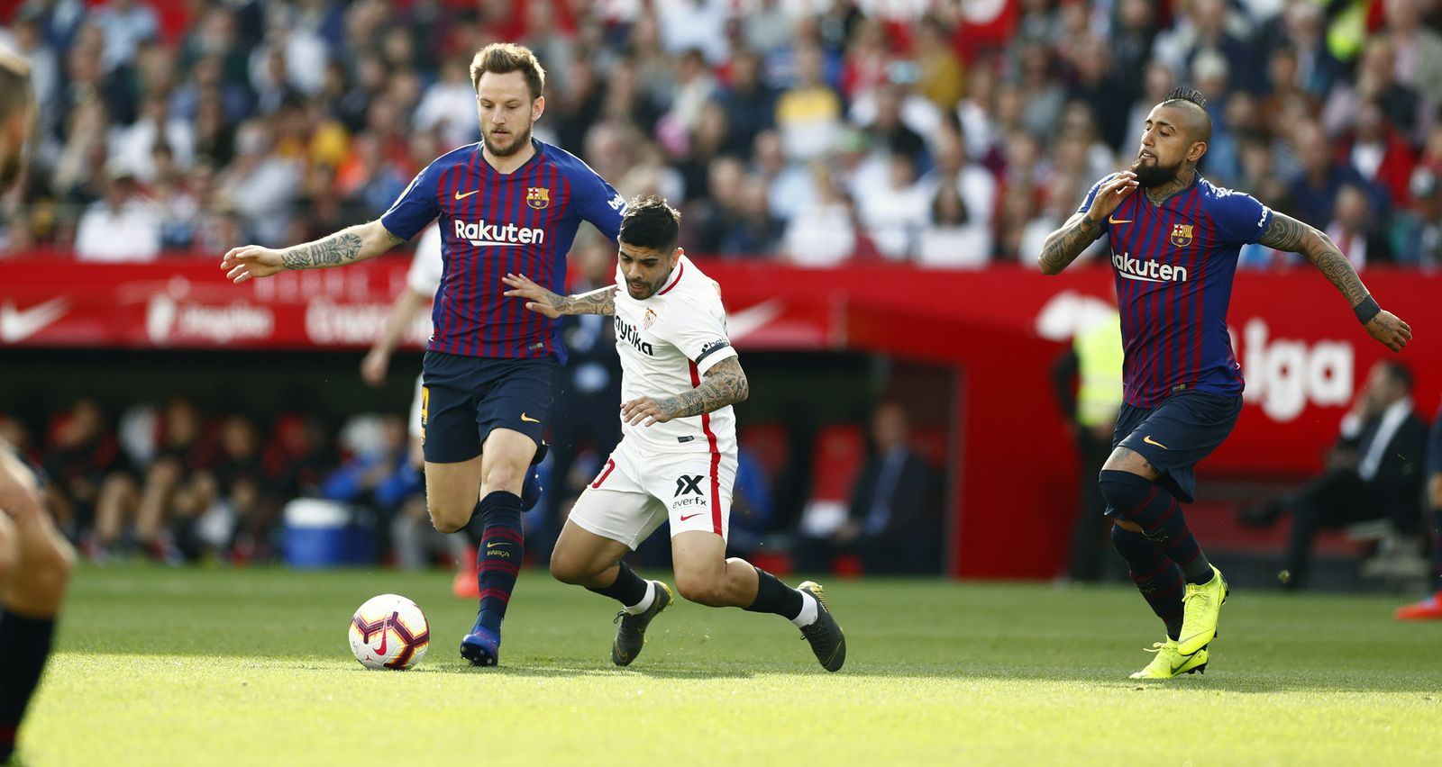 El Sevilla-Barcelona, en imágenees
