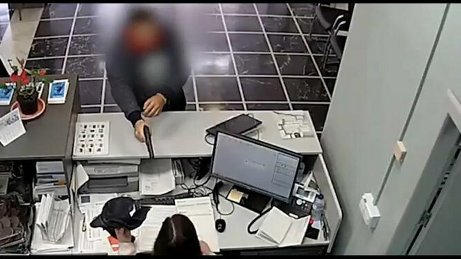 Fotograma del atraco a un banco