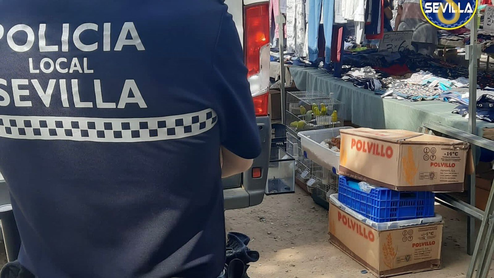 El puesto en el que se vendían animales.