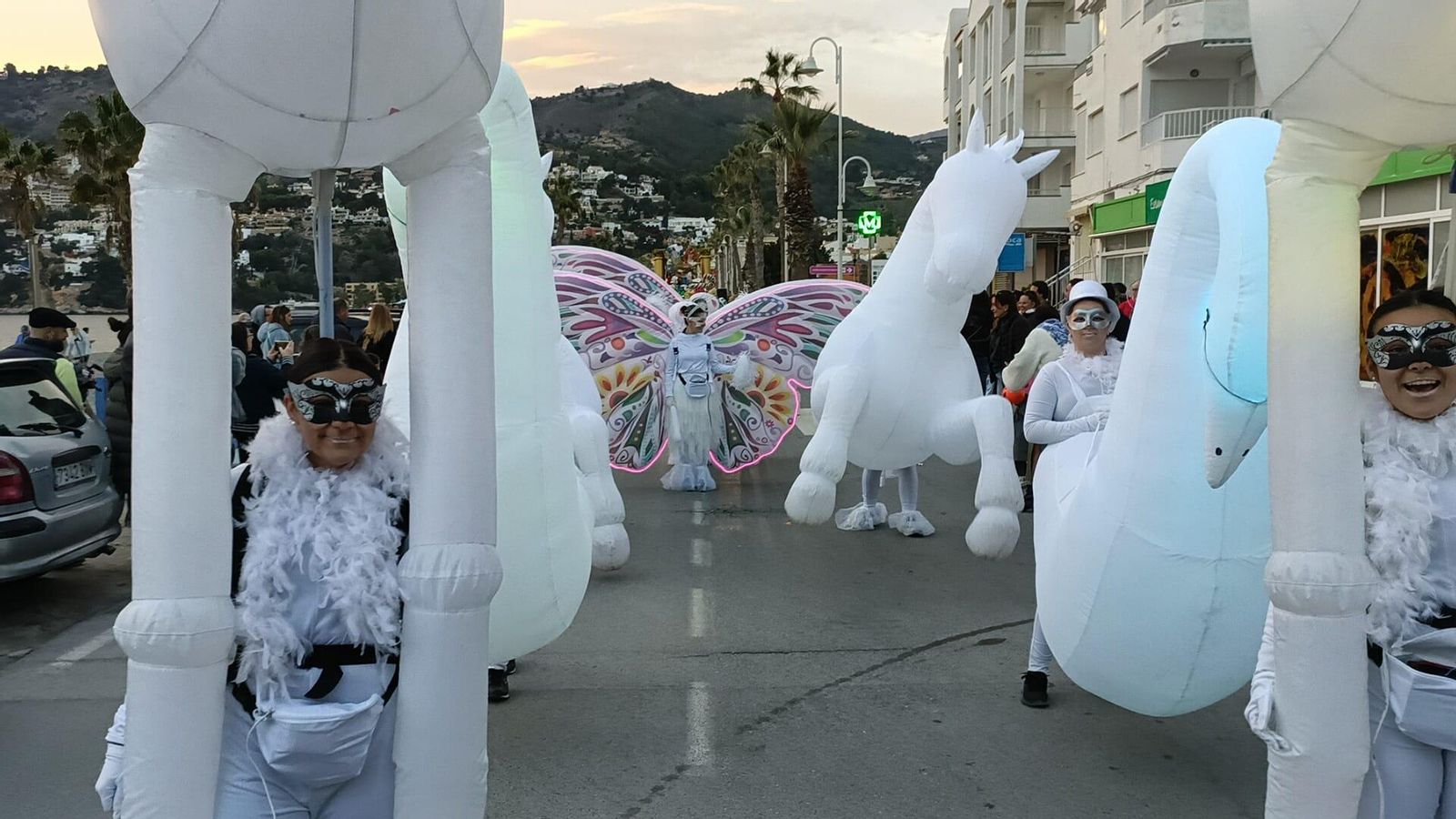 Animación en la cabalgata de La Herradura.