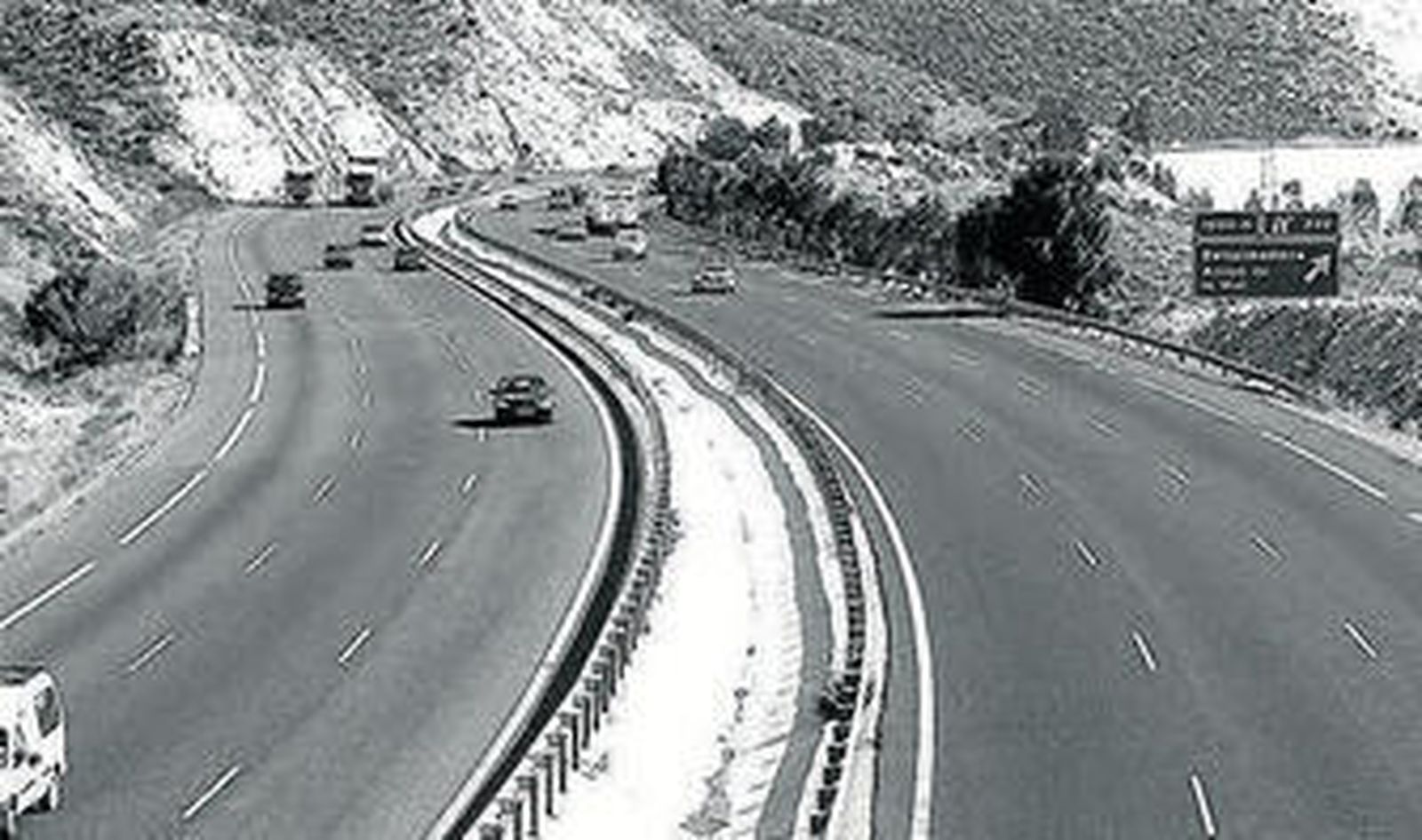 Autovía a su paso por Benalmádena.