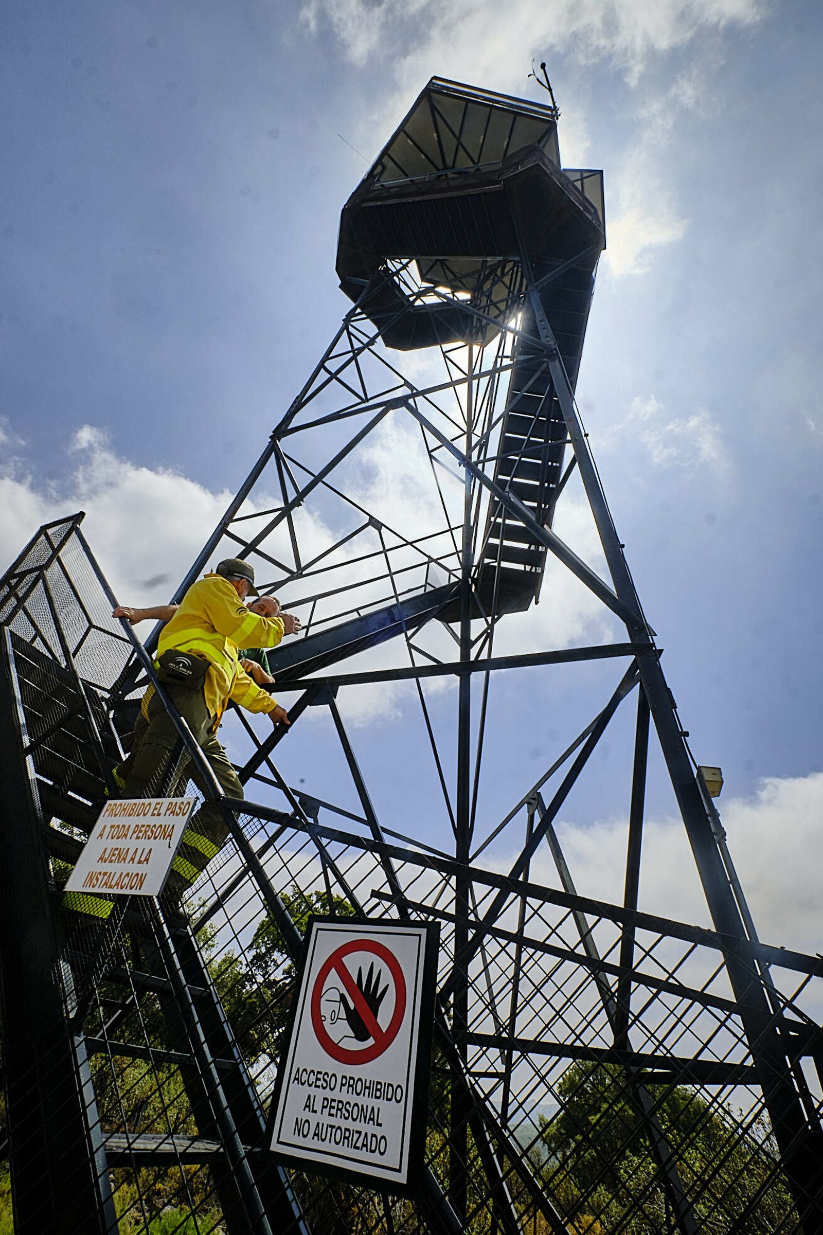 Simulacro de incendio del CEDEFO de Algodonales.