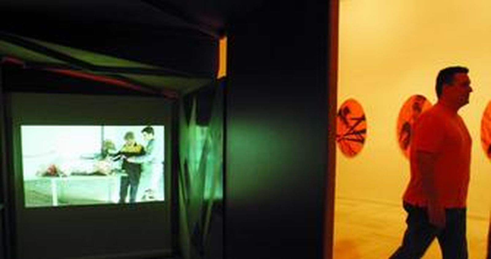 Video de una de las salas del centro de arte de Santa Fe.