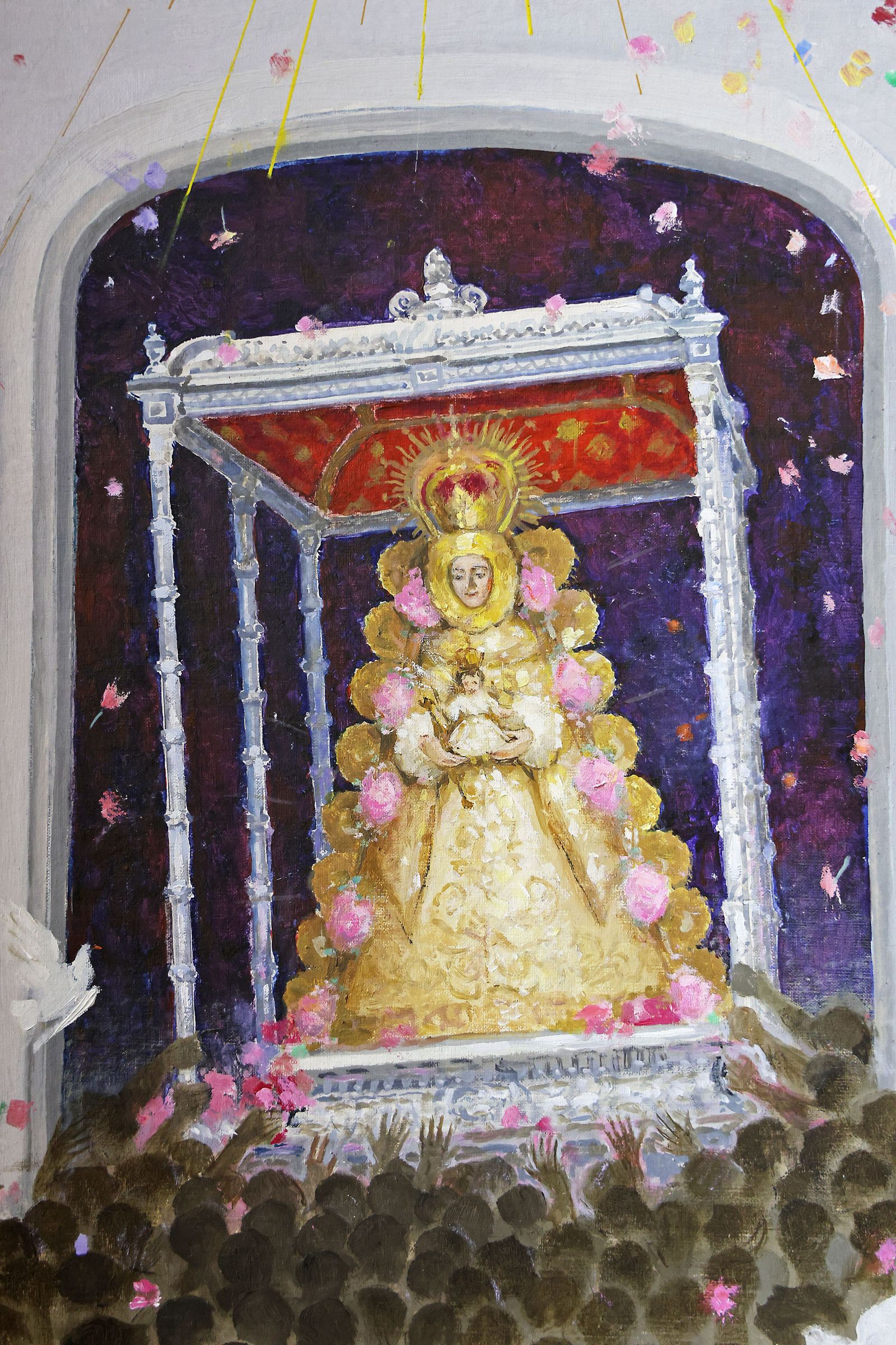 Imágenes de la inauguración de la exposición 'Sueños de Rocío. Carteles de Romería'.