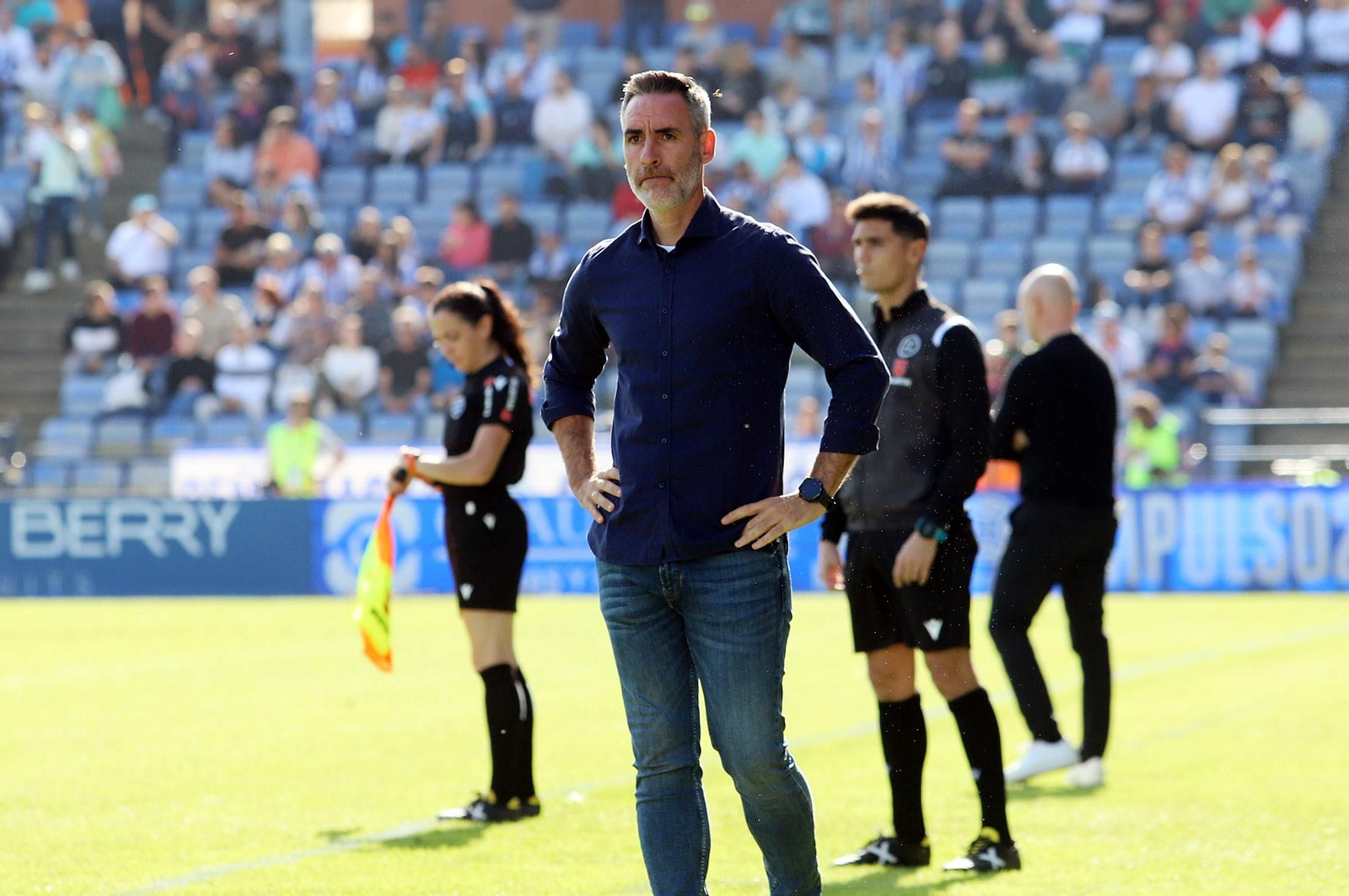 Abel Gómez en un momento del partido.