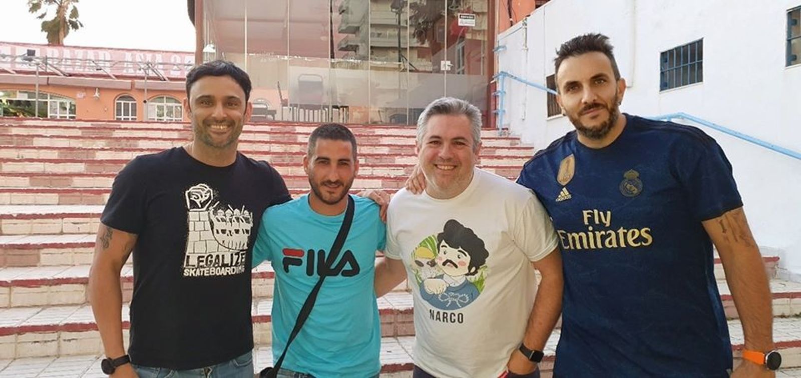 Antonio Rico, Lolo Molina, Nono Galán y Joaqui González.