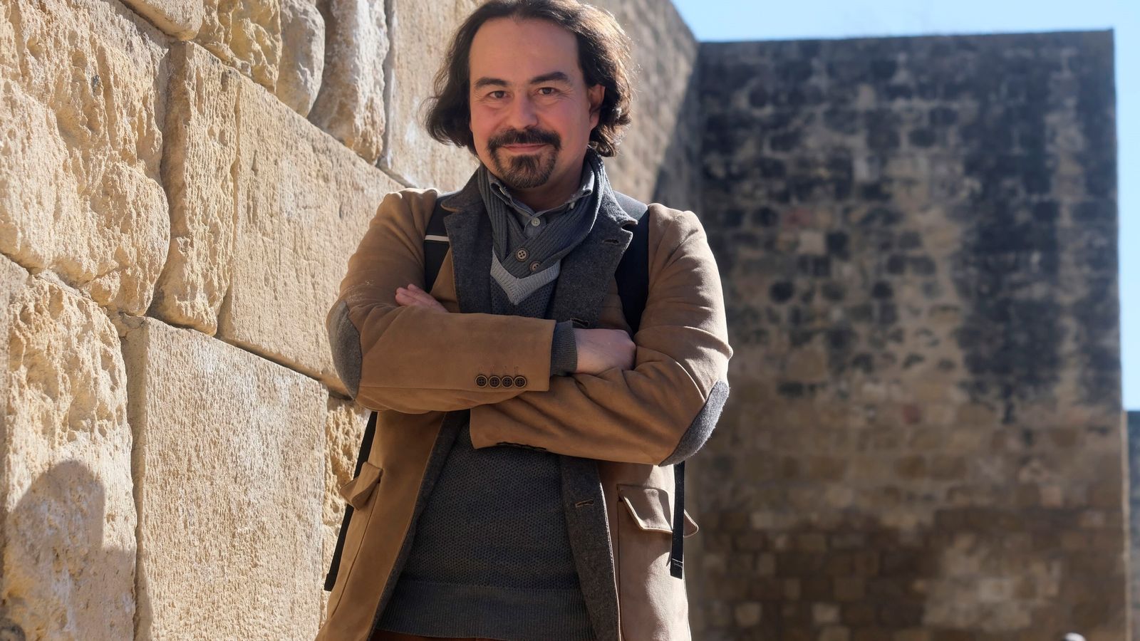 Un momento de la entrevista.