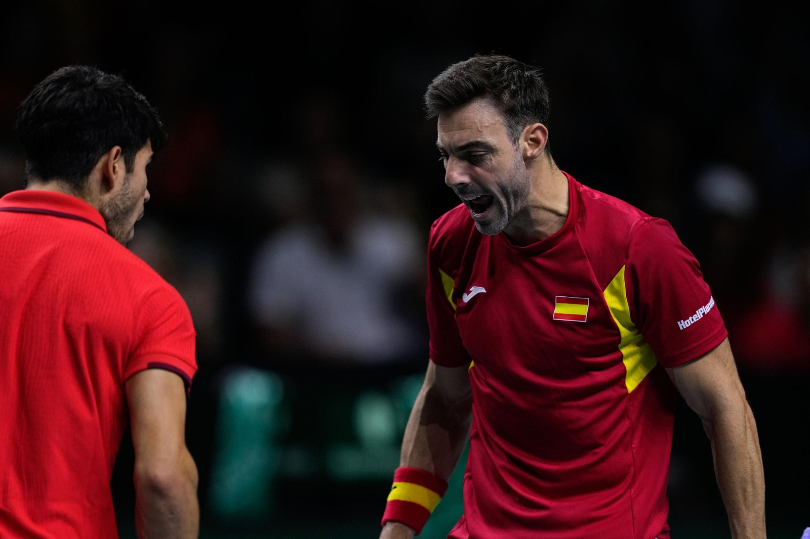 Las fotos de la derrota de España en el dobles ante Países Bajos