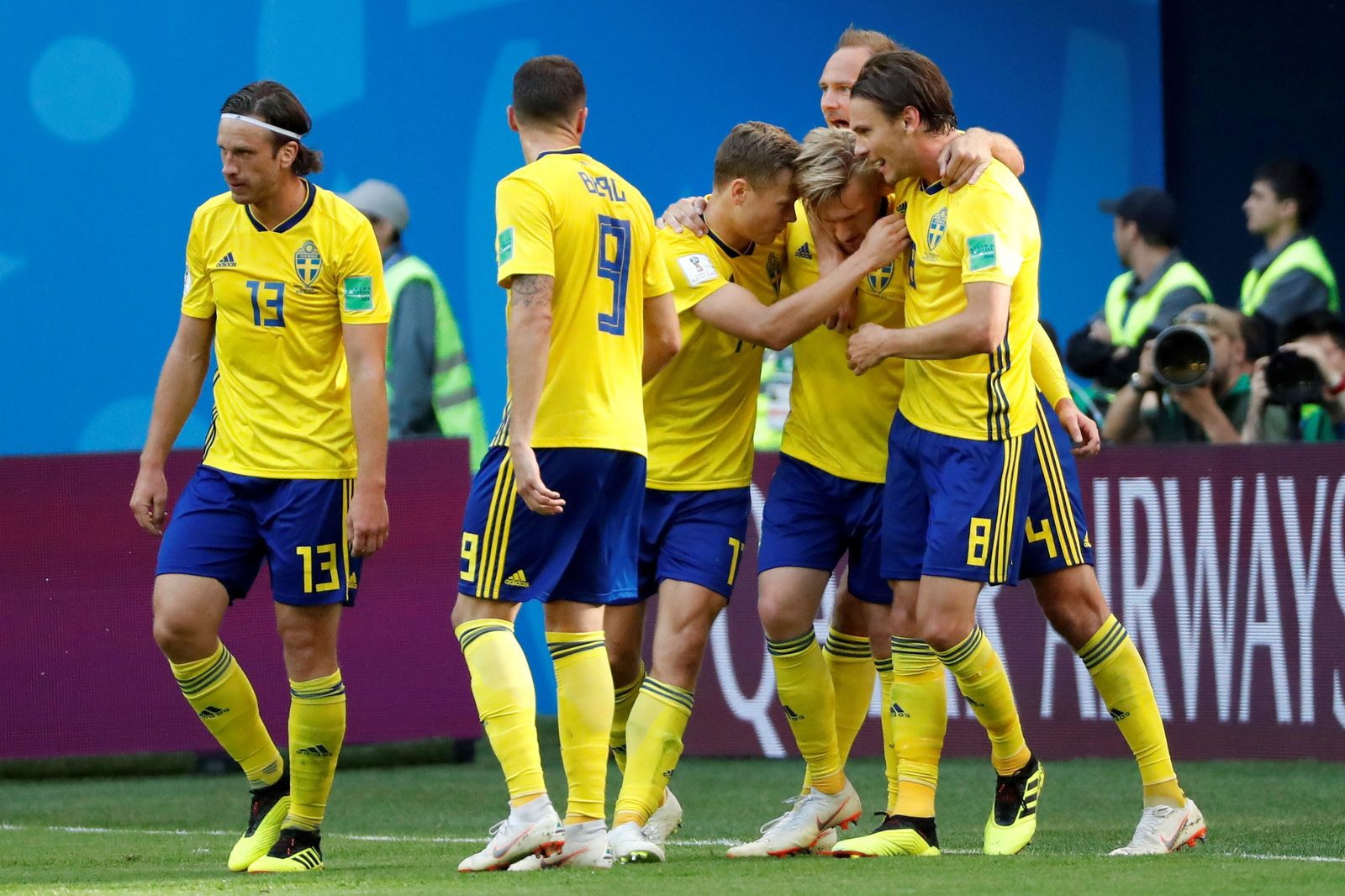 Las imágenes del Suecia-Suiza