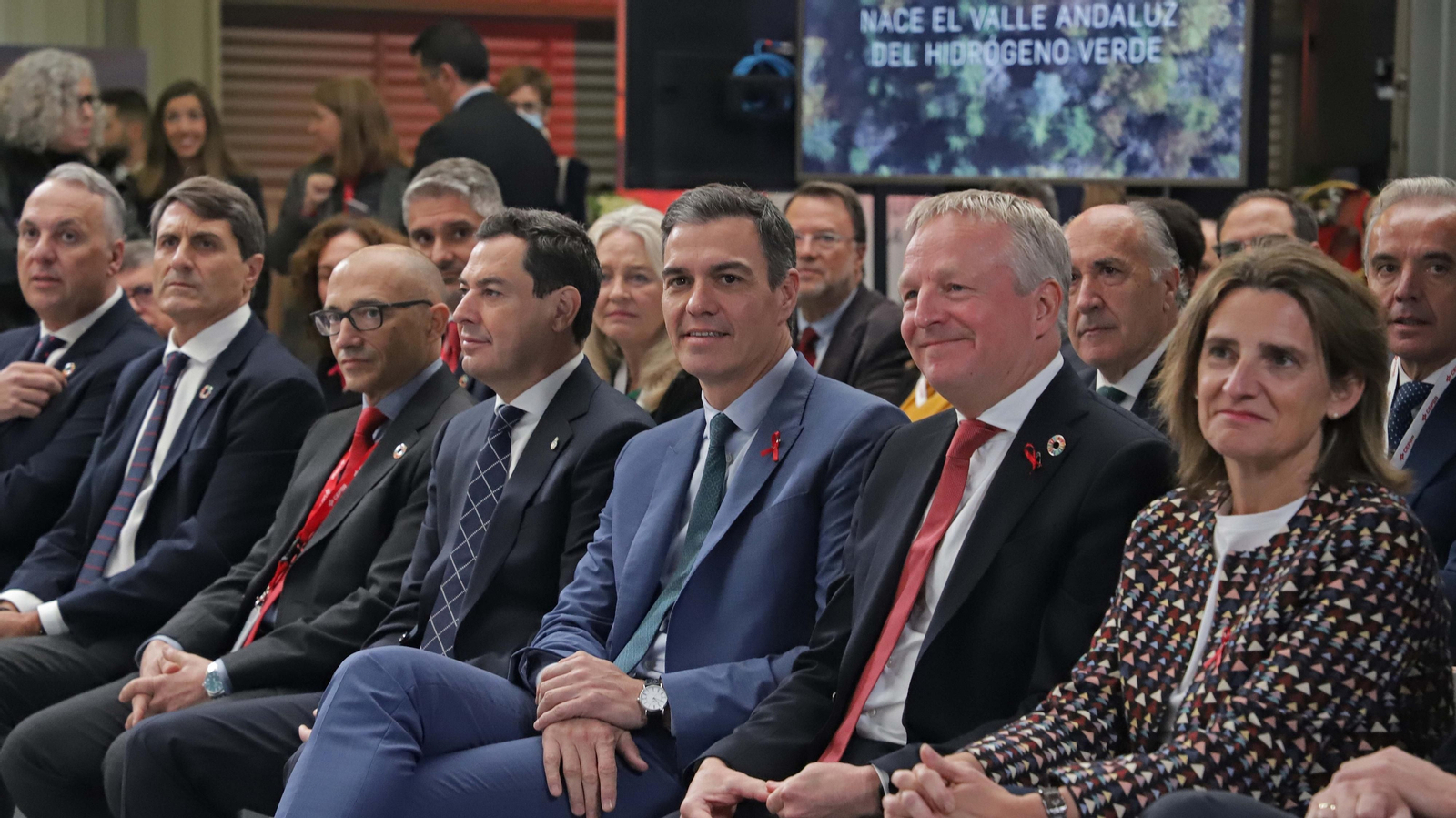Fotos de la presentación del proyecto Valle andaluz de hidrógeno verde de Cepsa