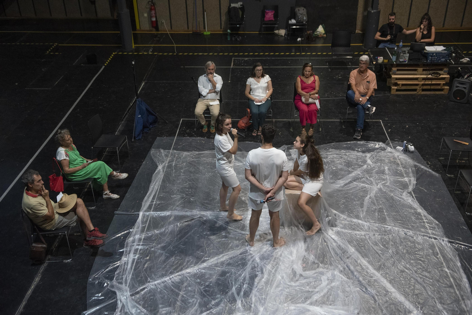 Último ensayo de 'Columpios descalzos' en las Naves de Calatrava.