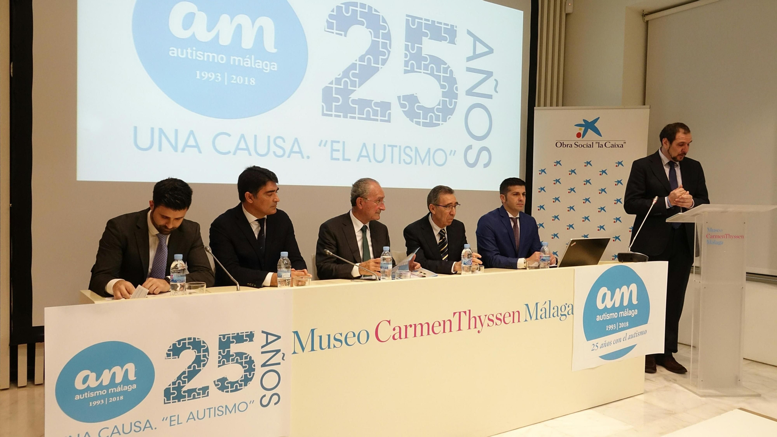 Presentación ayer de los actos por el 25 aniversario de la asociación.